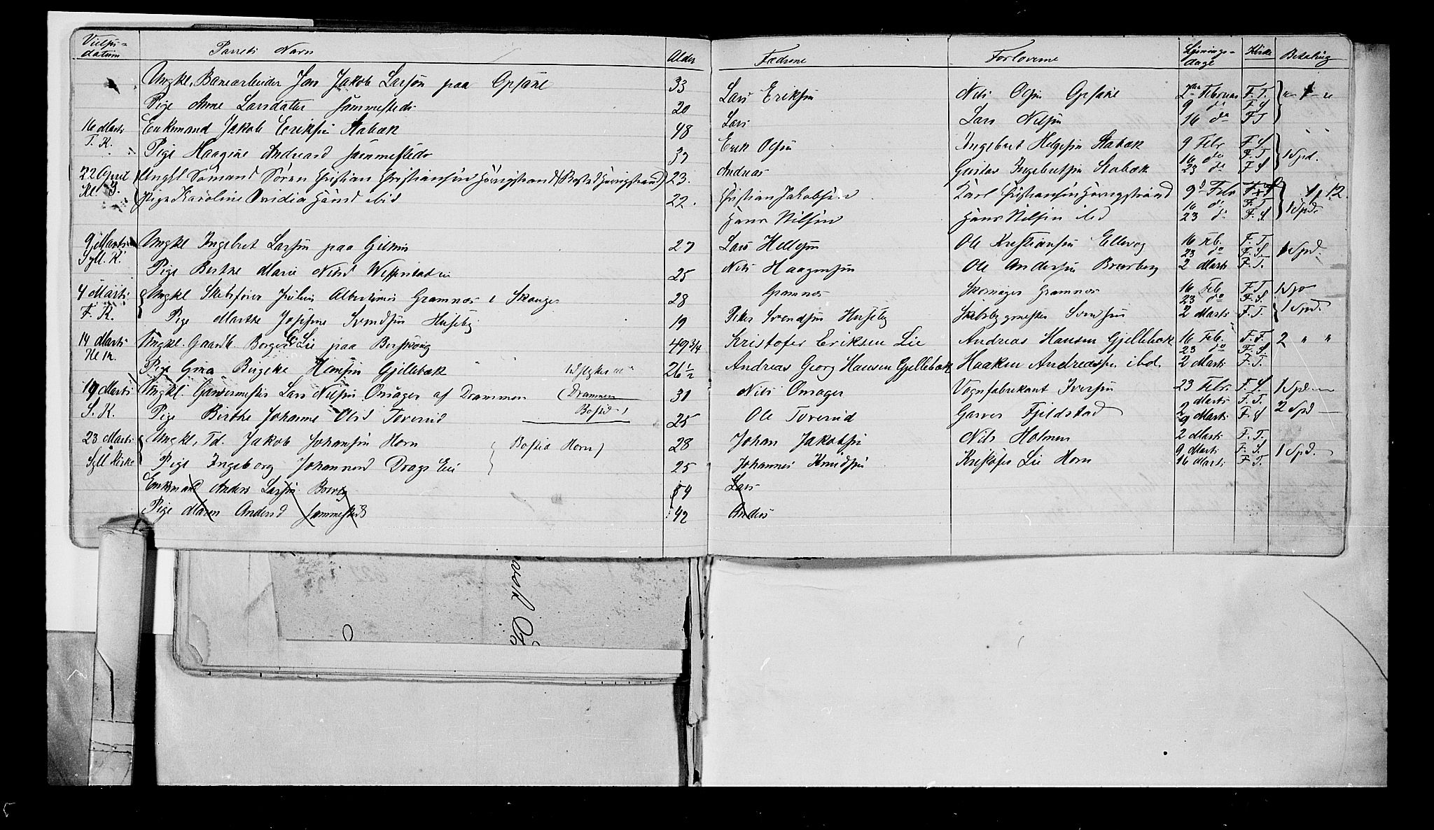 Lier kirkebøker, AV/SAKO-A-230/G/Ga/L0003: Klokkerbok nr. I 3, 1861-1873