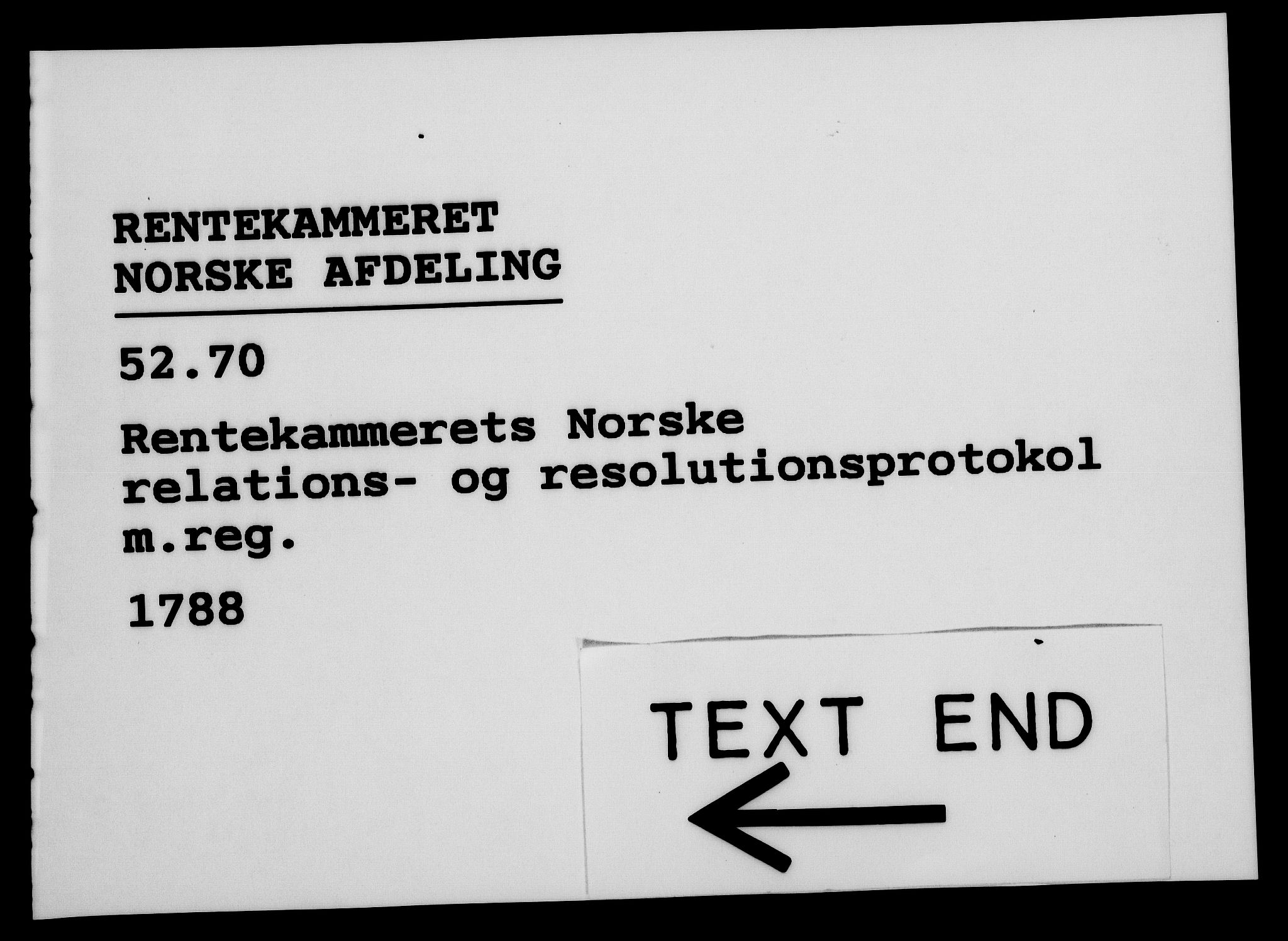Rentekammeret, Kammerkanselliet, RA/EA-3111/G/Gf/Gfa/L0070: Norsk relasjons- og resolusjonsprotokoll (merket RK 52.70), 1788, s. 664