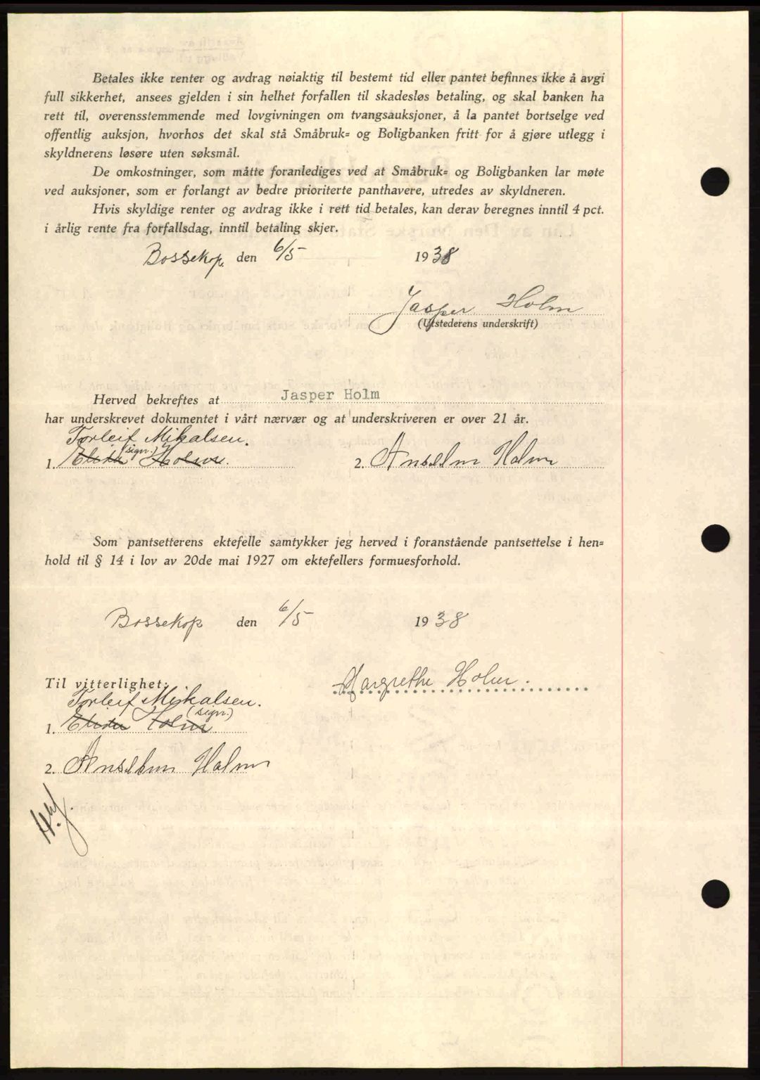 Alta fogderi/sorenskriveri, SATØ/SATØ-5/1/K/Kd/L0031pantebok: Pantebok nr. 31, 1938-1939, Dagboknr: 410/1938