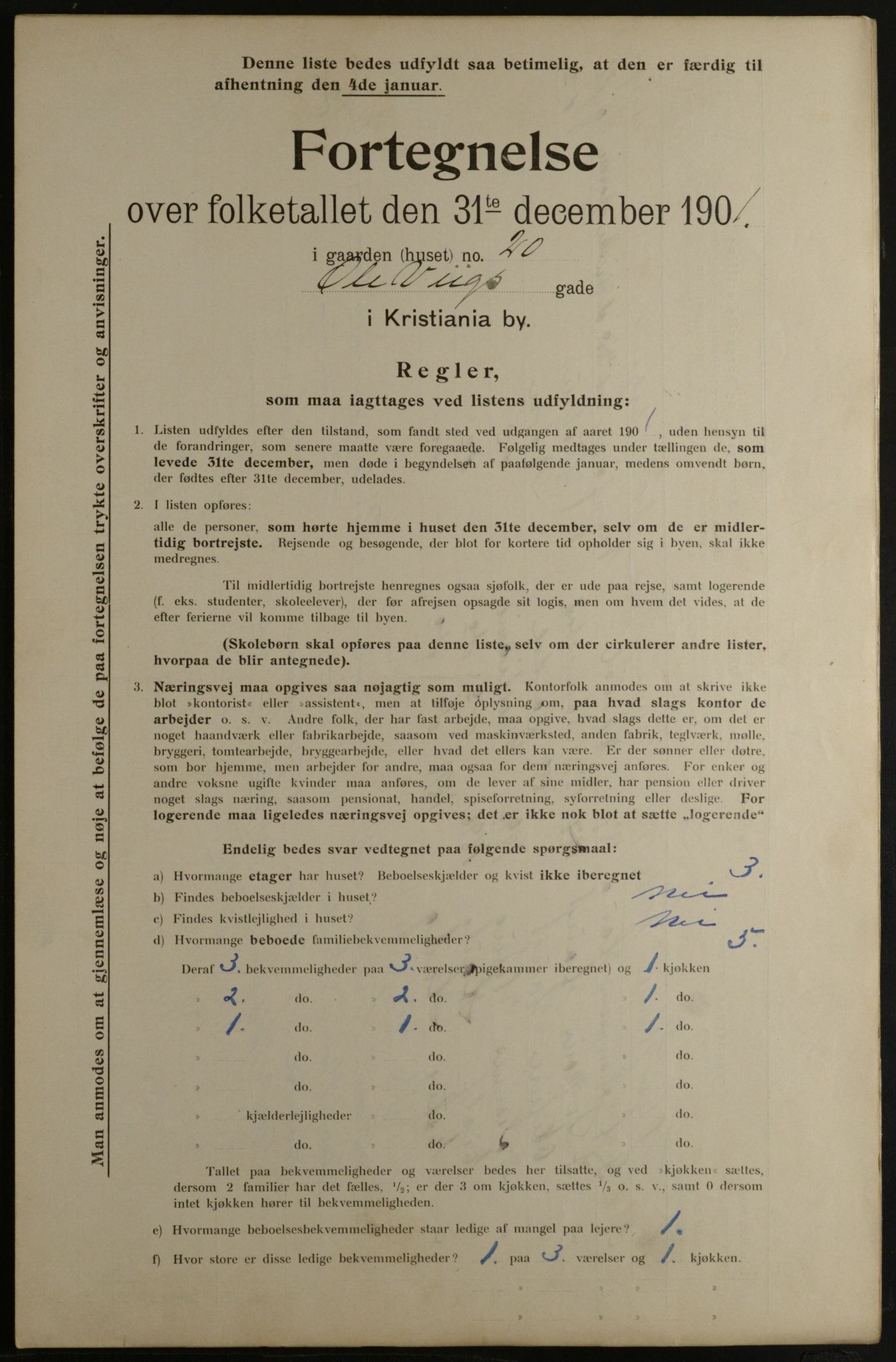 OBA, Kommunal folketelling 31.12.1901 for Kristiania kjøpstad, 1901, s. 11580