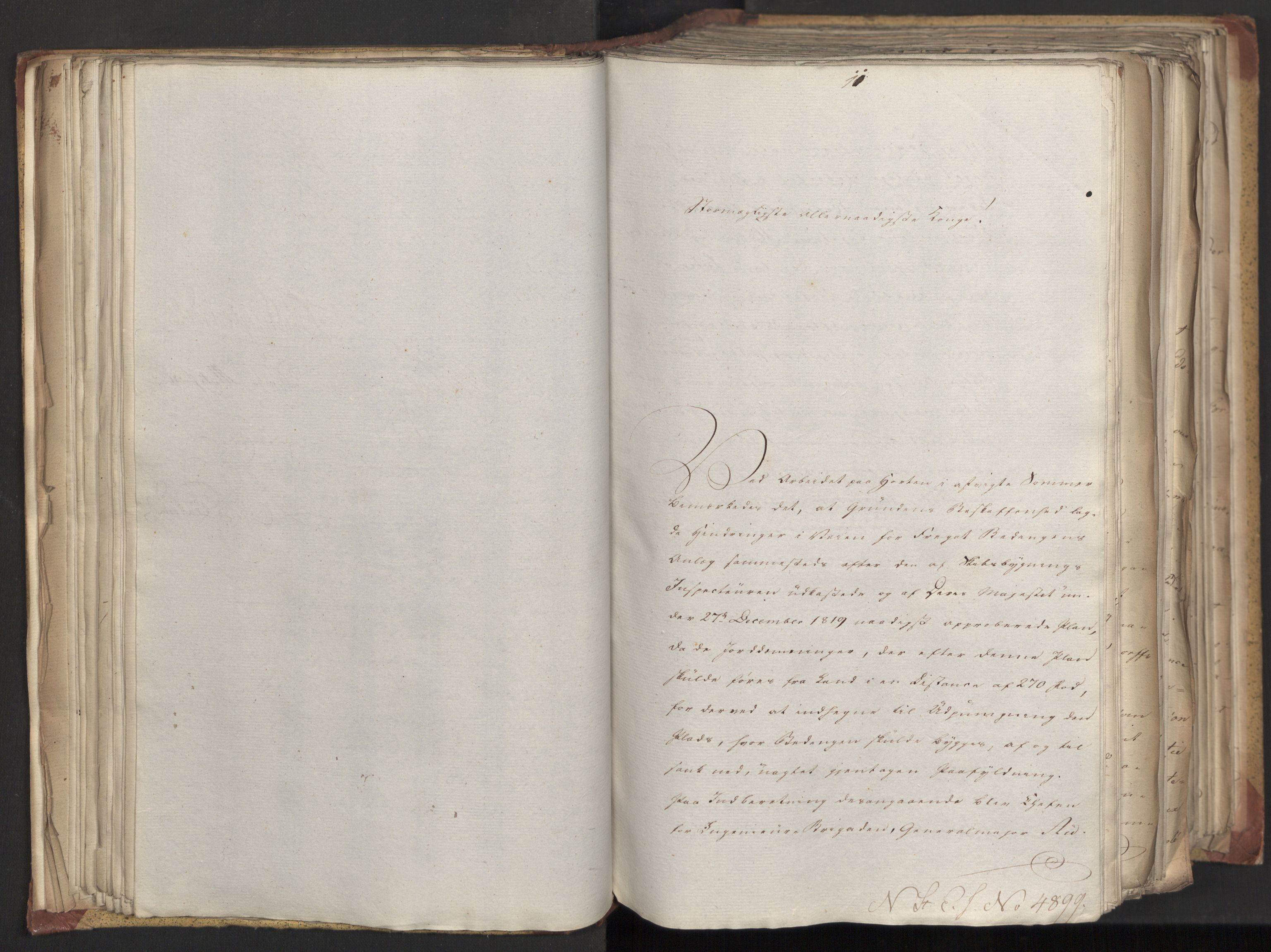 Statsrådsavdelingen i Stockholm, AV/RA-S-1003/D/Da/L0025: Regjeringsinnstillinger nr. 4873-5062, 1821, s. 68