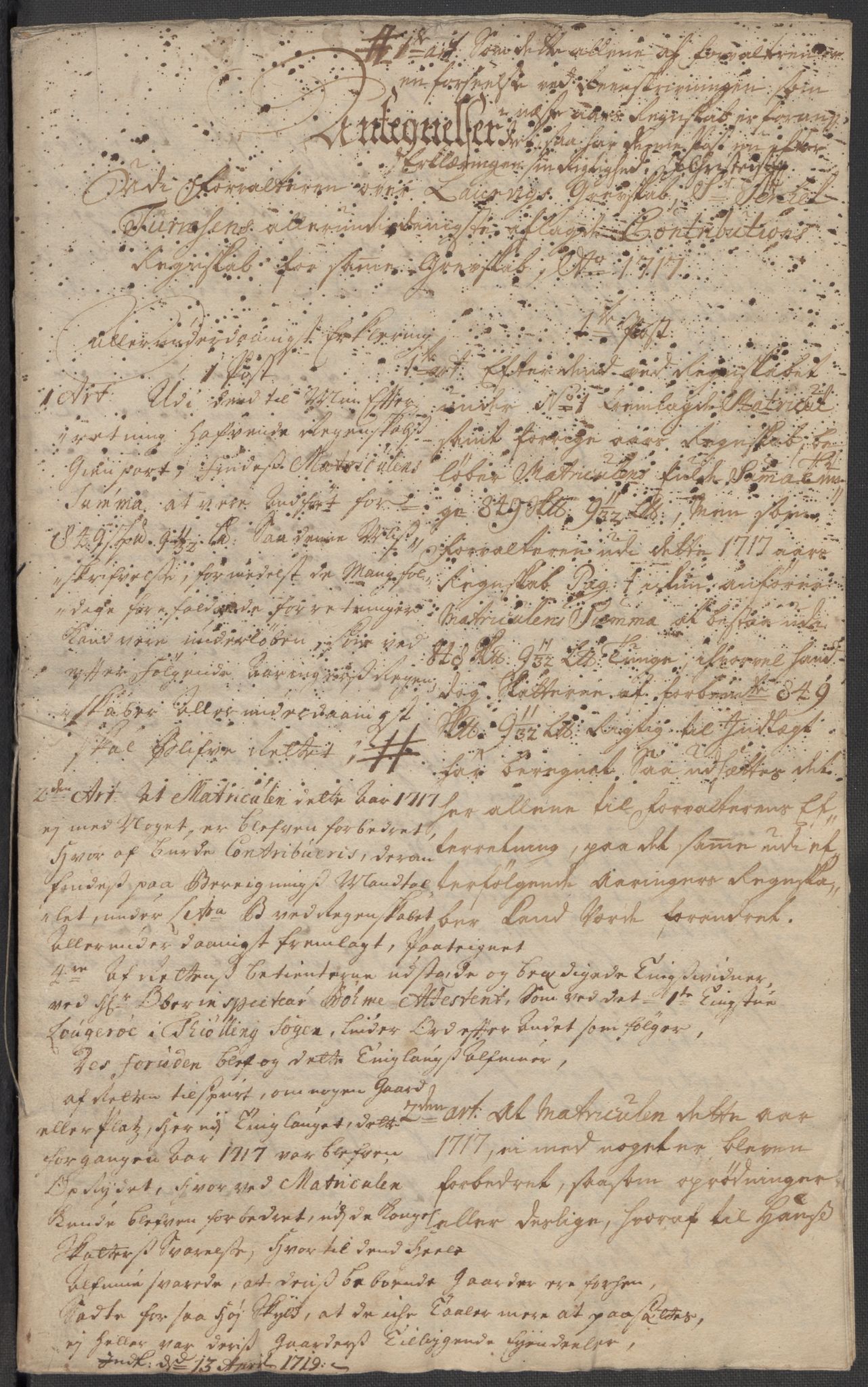 Rentekammeret inntil 1814, Reviderte regnskaper, Fogderegnskap, RA/EA-4092/R33/L1987: Fogderegnskap Larvik grevskap, 1716-1717, s. 639