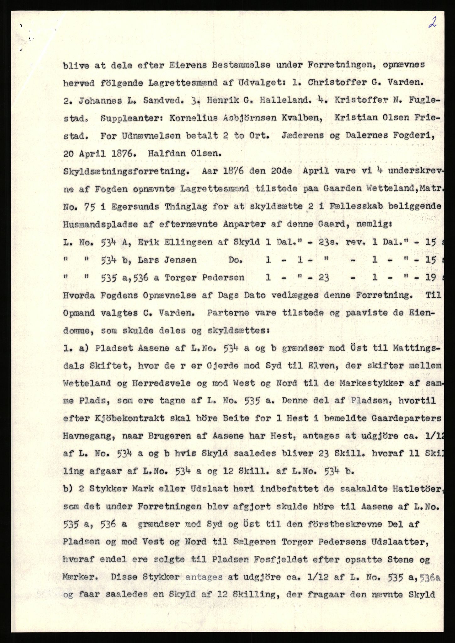 Statsarkivet i Stavanger, SAST/A-101971/03/Y/Yj/L0094: Avskrifter sortert etter gårdsnavn: Vetrhus - Vik i Nerstrand, 1750-1930, s. 116