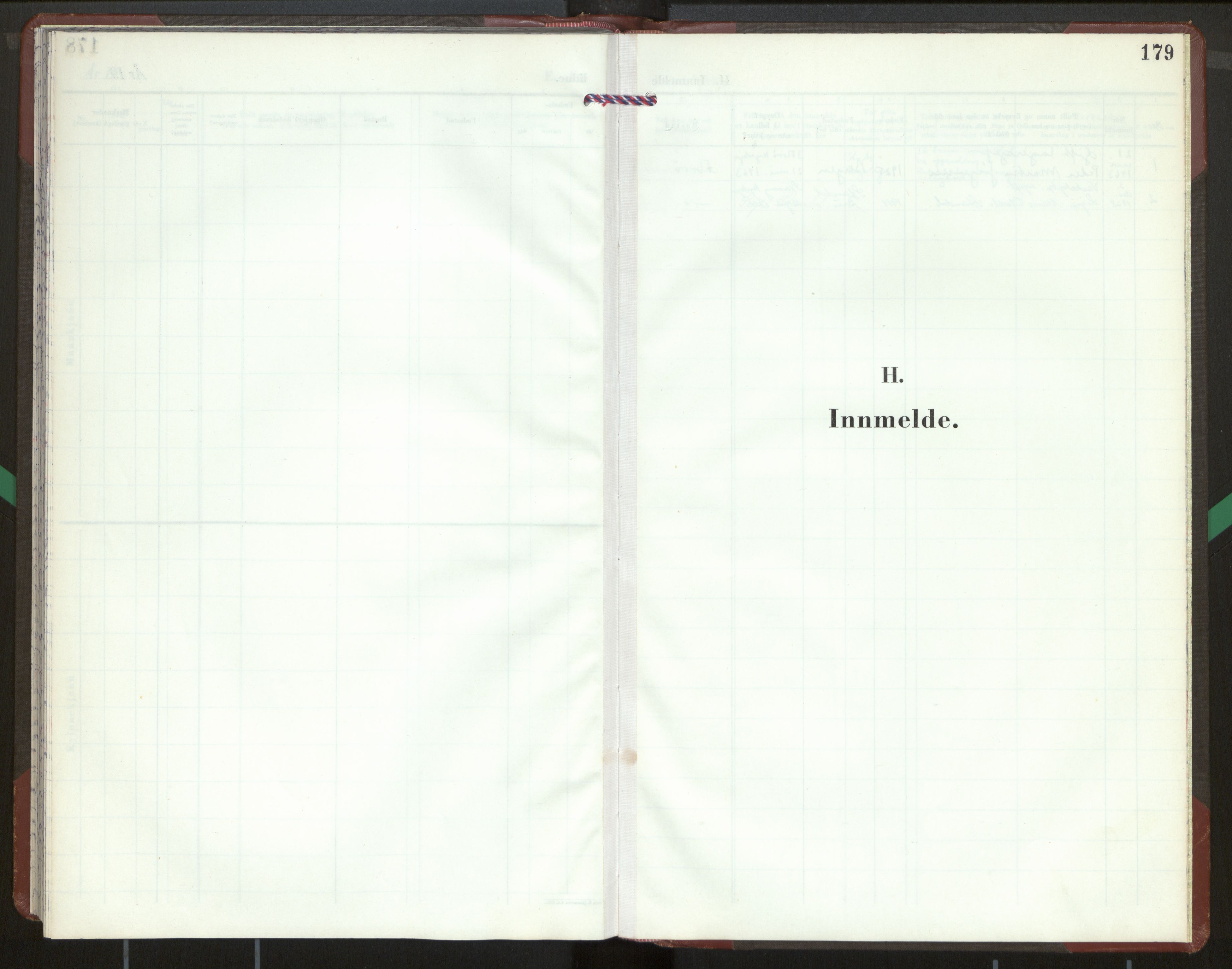 Kinn sokneprestembete, SAB/A-80801/H/Hab/Habb/L0002: Klokkerbok nr. B 2, 1959-1971, s. 179