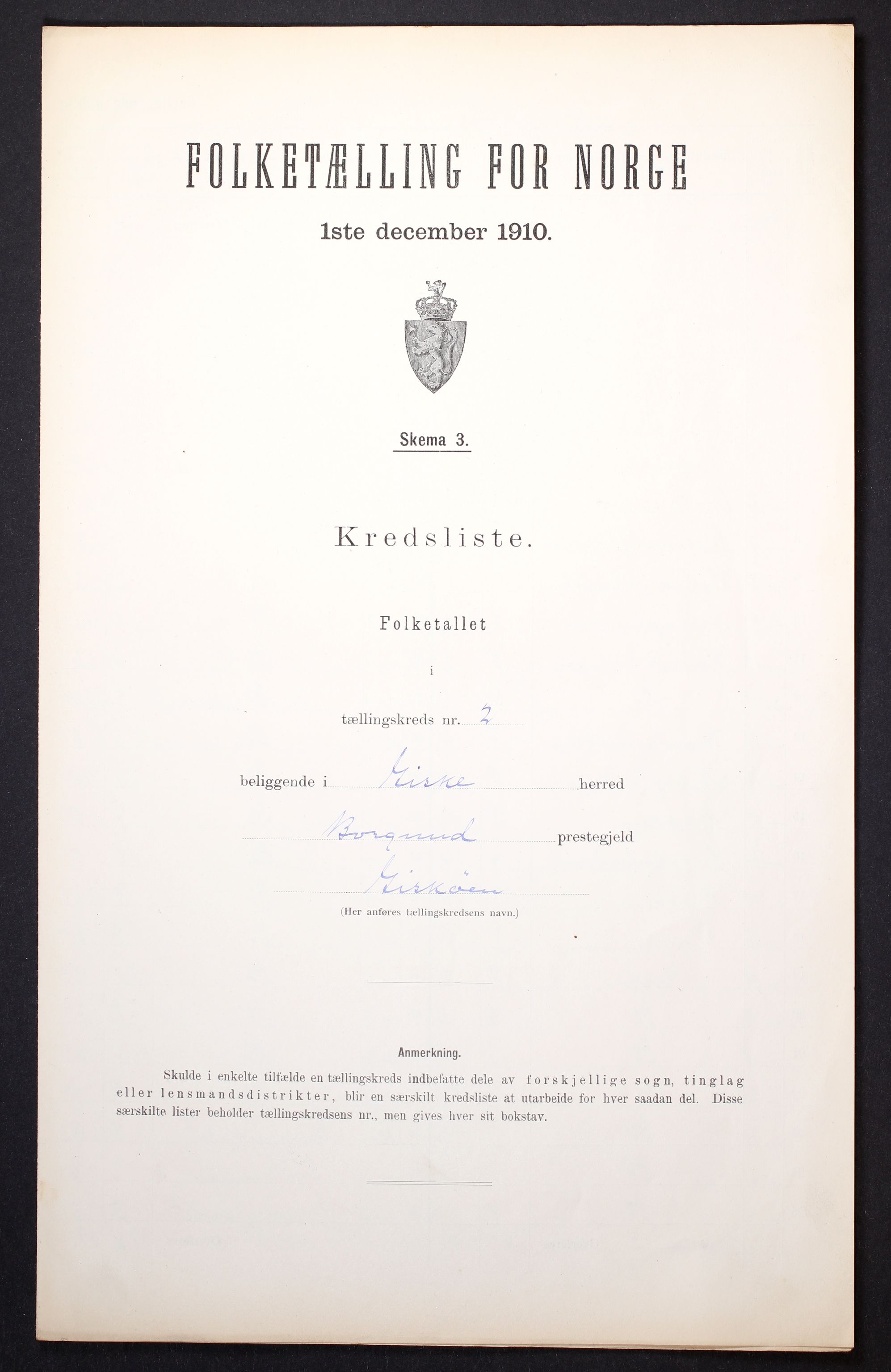 RA, Folketelling 1910 for 1532 Giske herred, 1910, s. 7