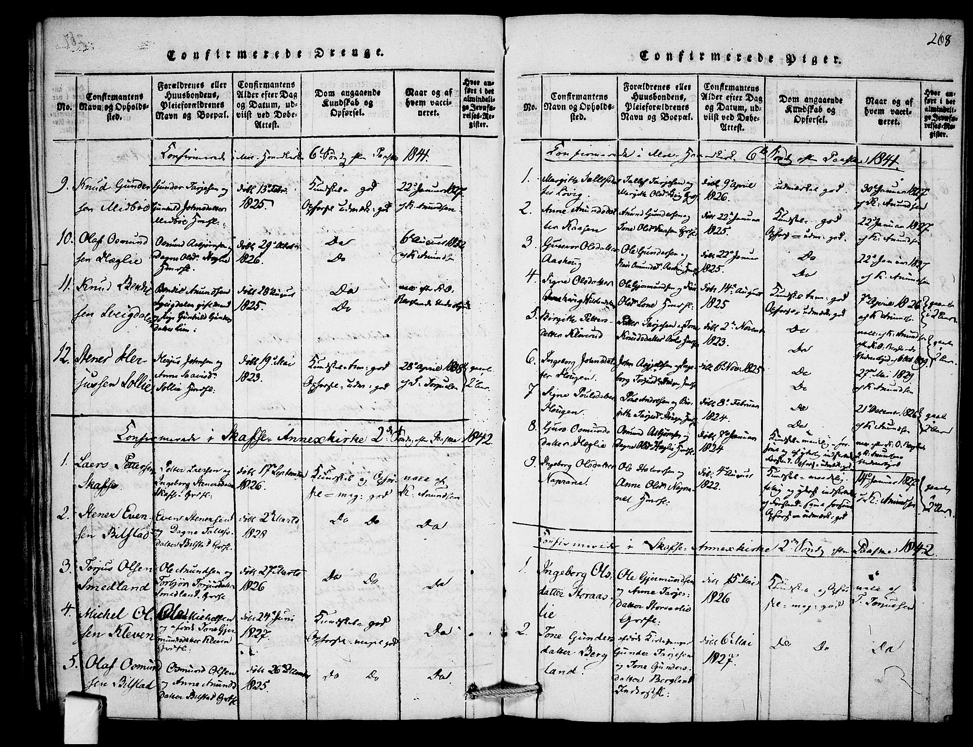 Mo kirkebøker, AV/SAKO-A-286/F/Fb/L0001: Ministerialbok nr. II 1, 1814-1844, s. 268