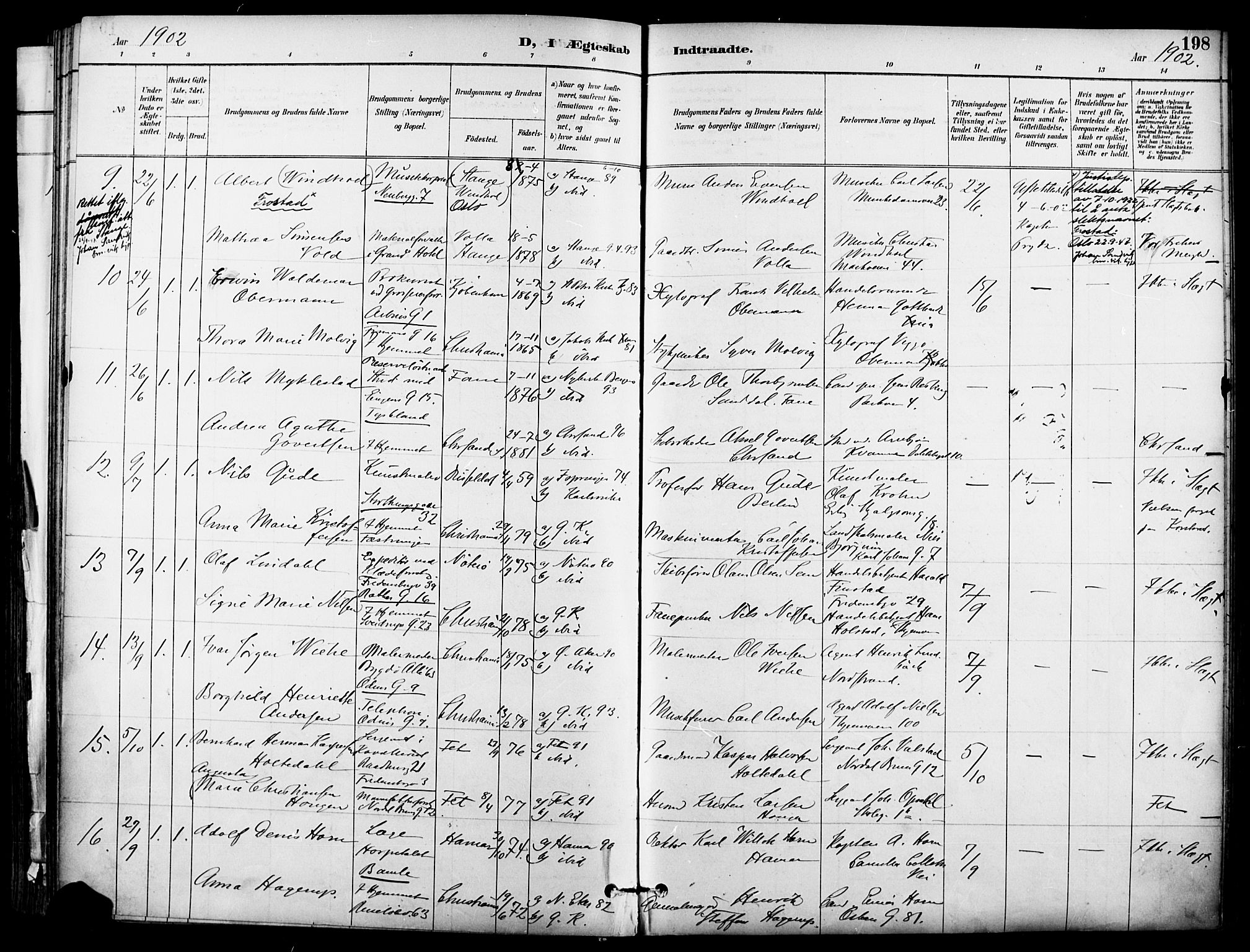 Garnisonsmenigheten Kirkebøker, AV/SAO-A-10846/F/Fa/L0013: Ministerialbok nr. 13, 1894-1904, s. 198