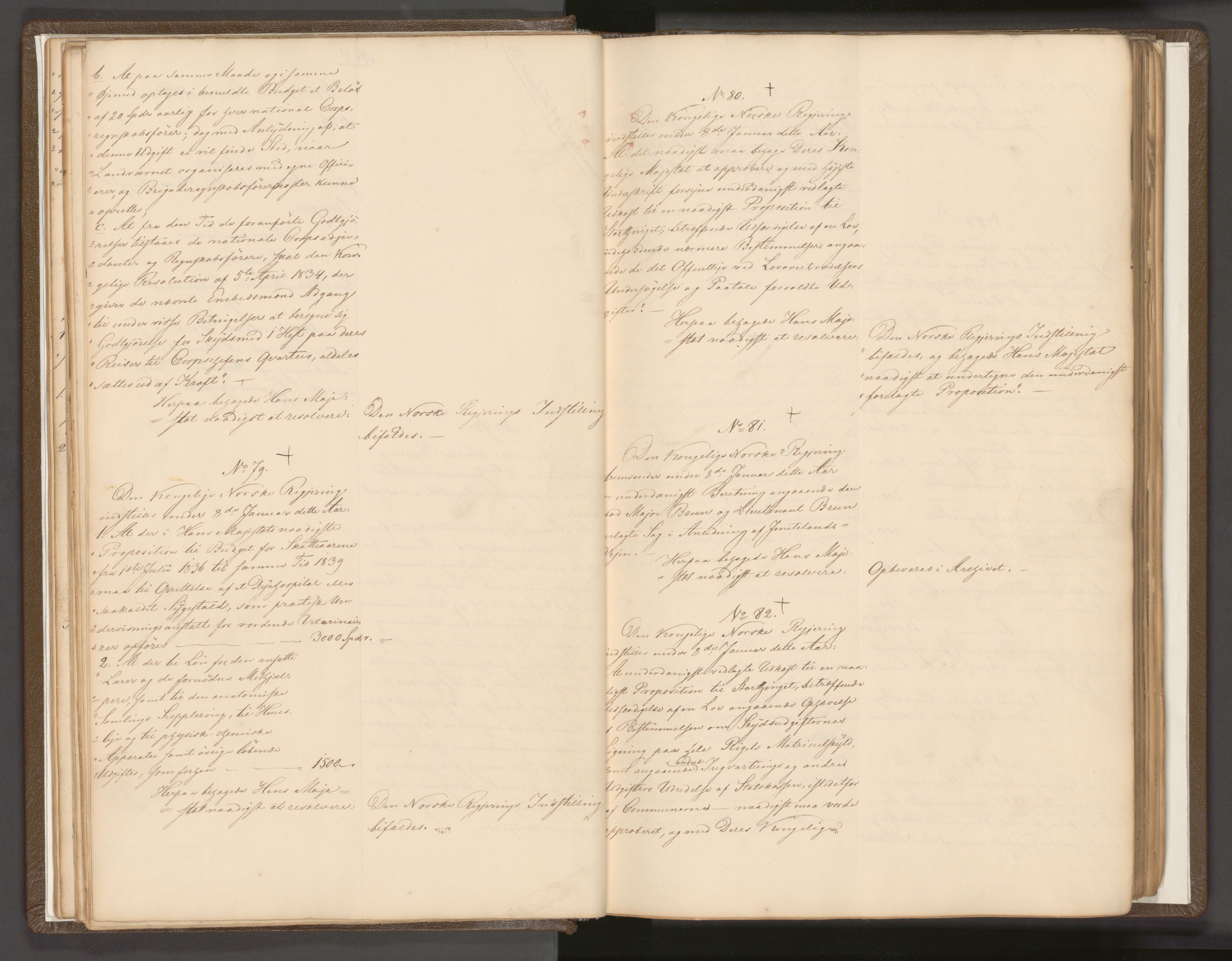 Statsrådssekretariatet, AV/RA-S-1001/A/Ab/L0042: Kgl. res. nr. 1-631, 1. halvår, 1836