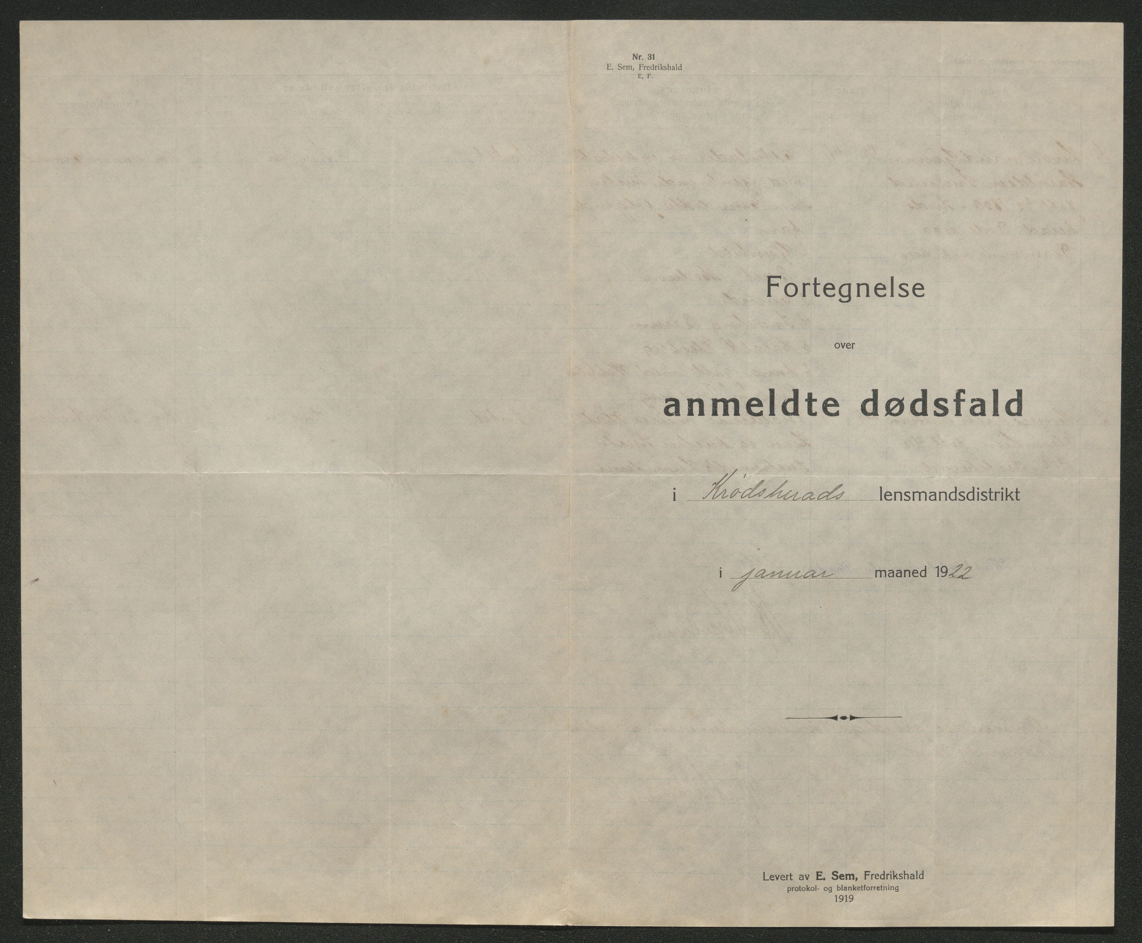 Eiker, Modum og Sigdal sorenskriveri, AV/SAKO-A-123/H/Ha/Hab/L0041: Dødsfallsmeldinger, 1922-1923, s. 21
