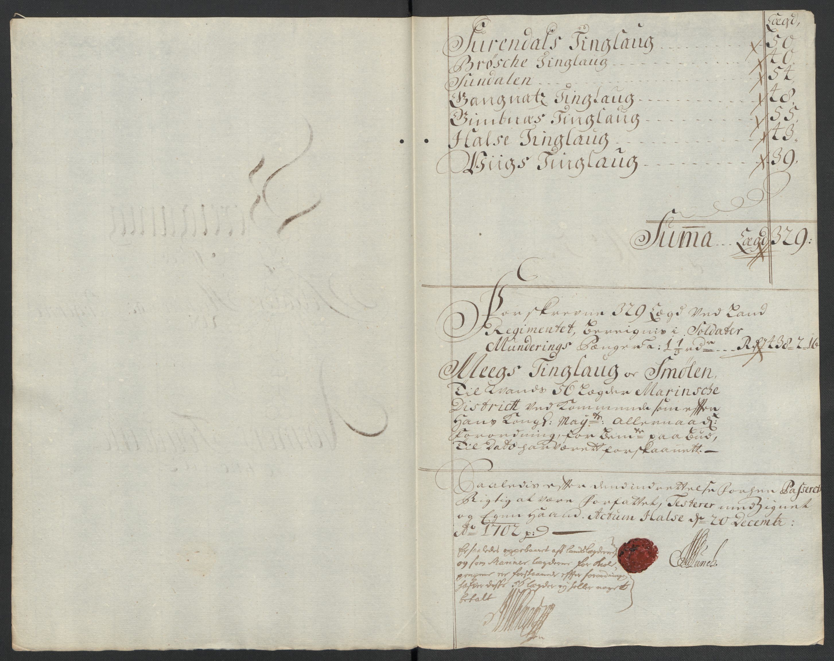 Rentekammeret inntil 1814, Reviderte regnskaper, Fogderegnskap, RA/EA-4092/R56/L3739: Fogderegnskap Nordmøre, 1700-1702, s. 434