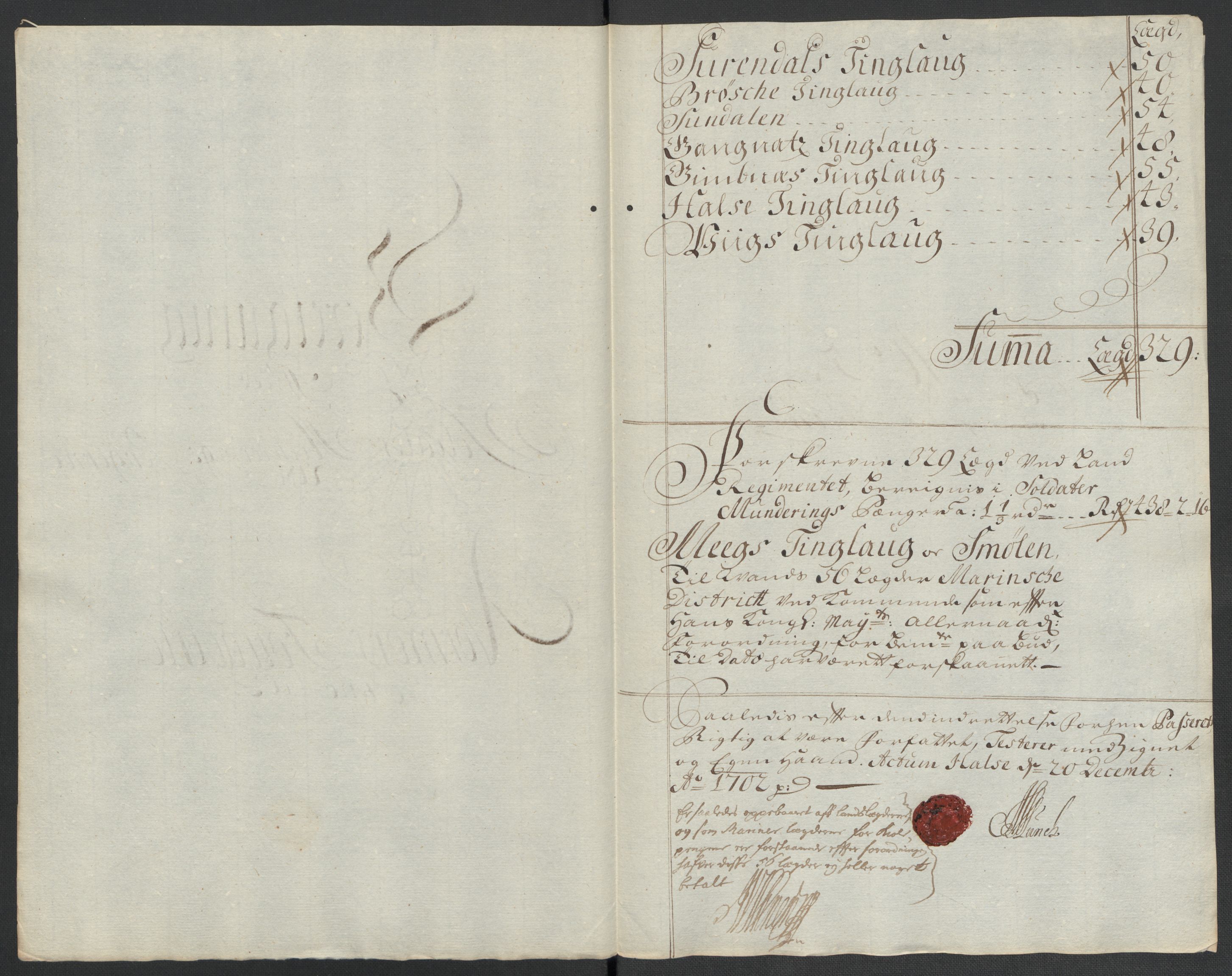 Rentekammeret inntil 1814, Reviderte regnskaper, Fogderegnskap, AV/RA-EA-4092/R56/L3739: Fogderegnskap Nordmøre, 1700-1702, s. 434