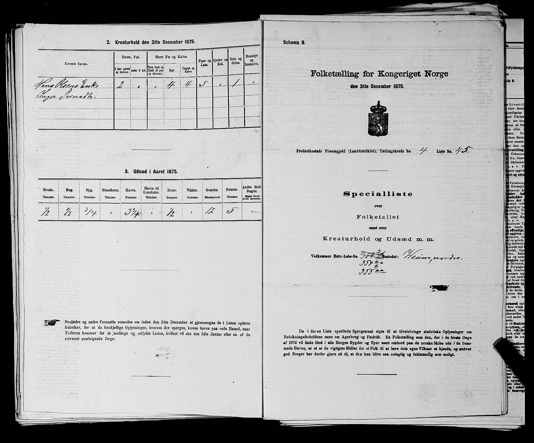 RA, Folketelling 1875 for 0132L Fredrikstad prestegjeld, Glemmen sokn, 1875, s. 888