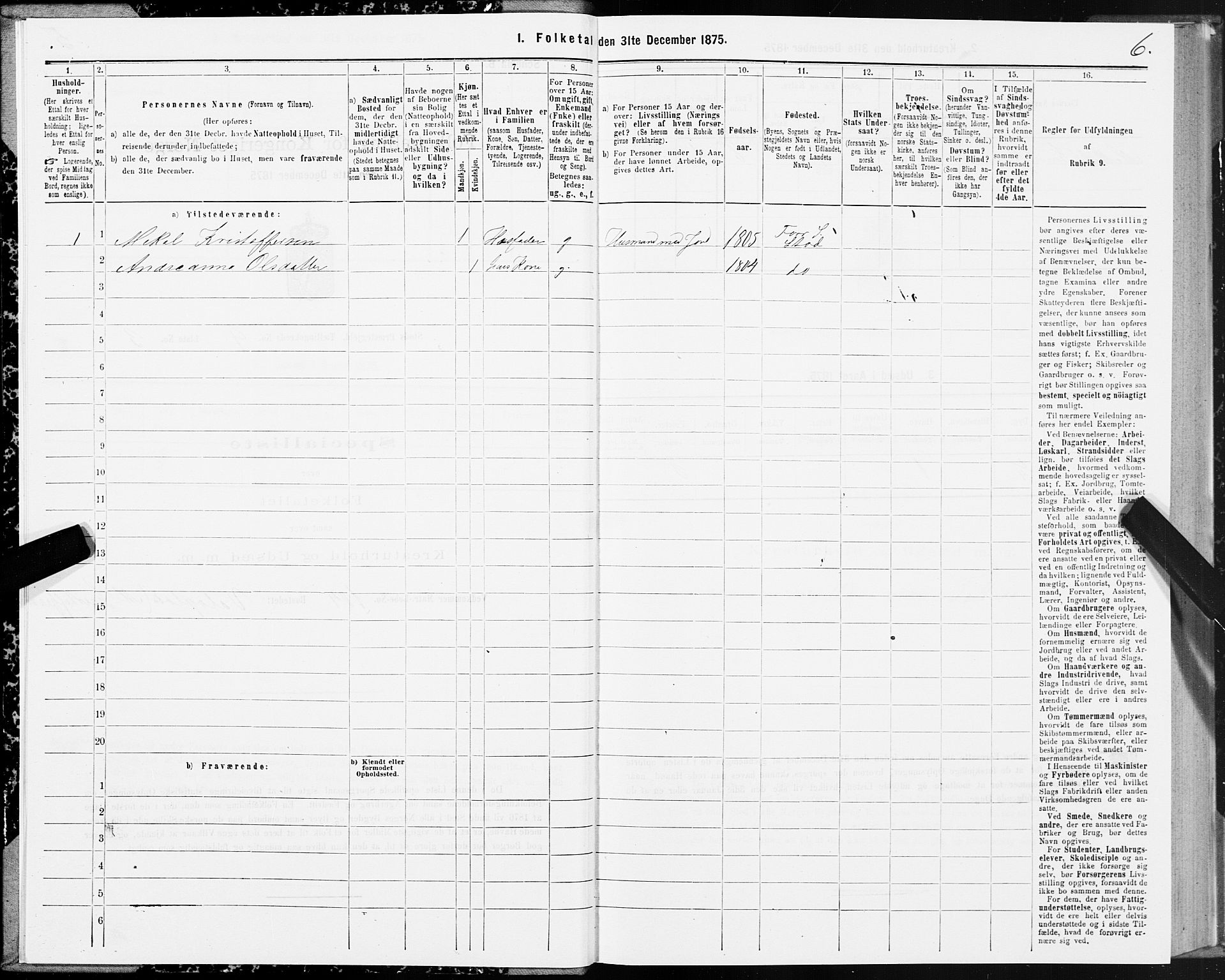 SAT, Folketelling 1875 for 1734P Stod prestegjeld, 1875, s. 4006