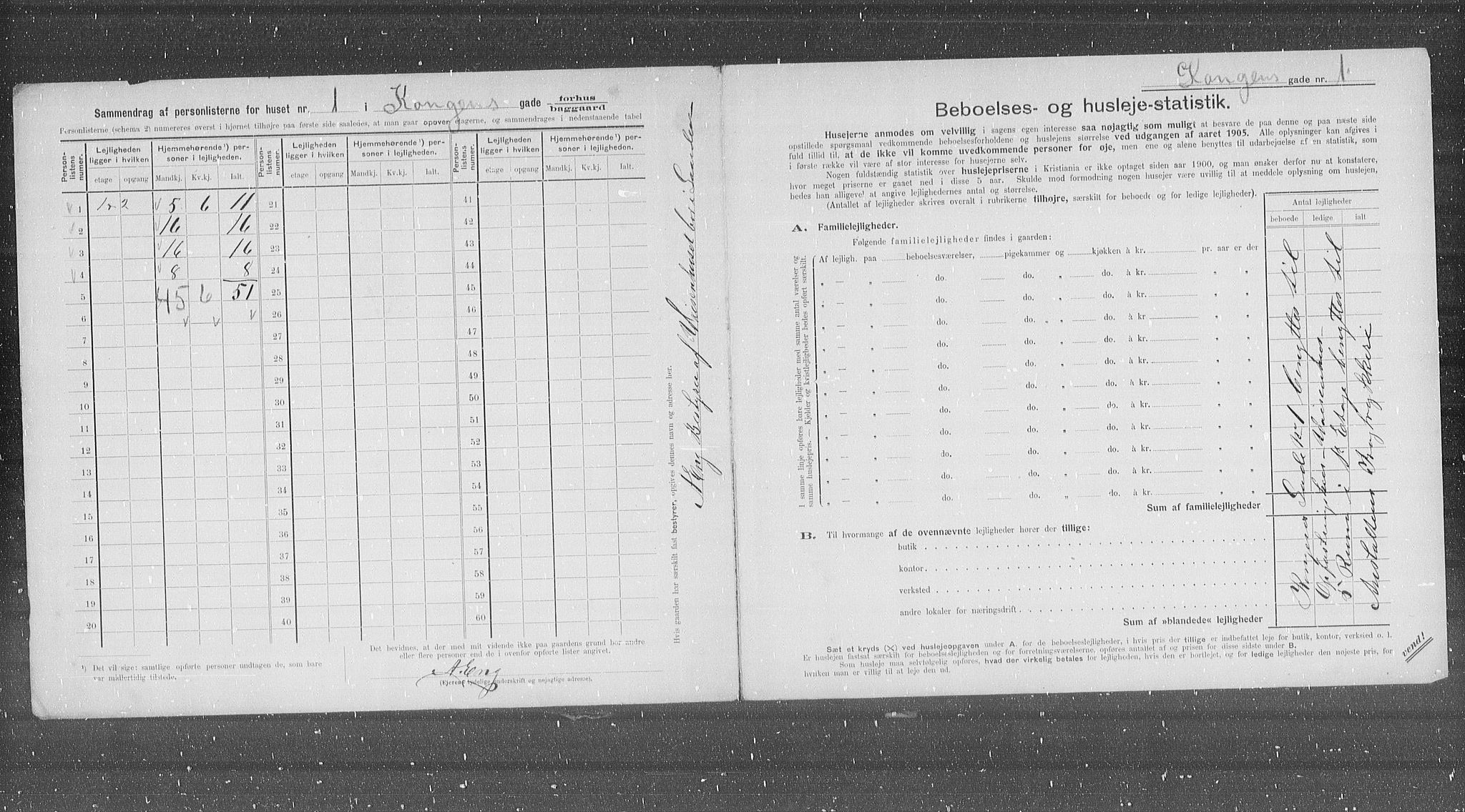 OBA, Kommunal folketelling 31.12.1905 for Kristiania kjøpstad, 1905, s. 27611
