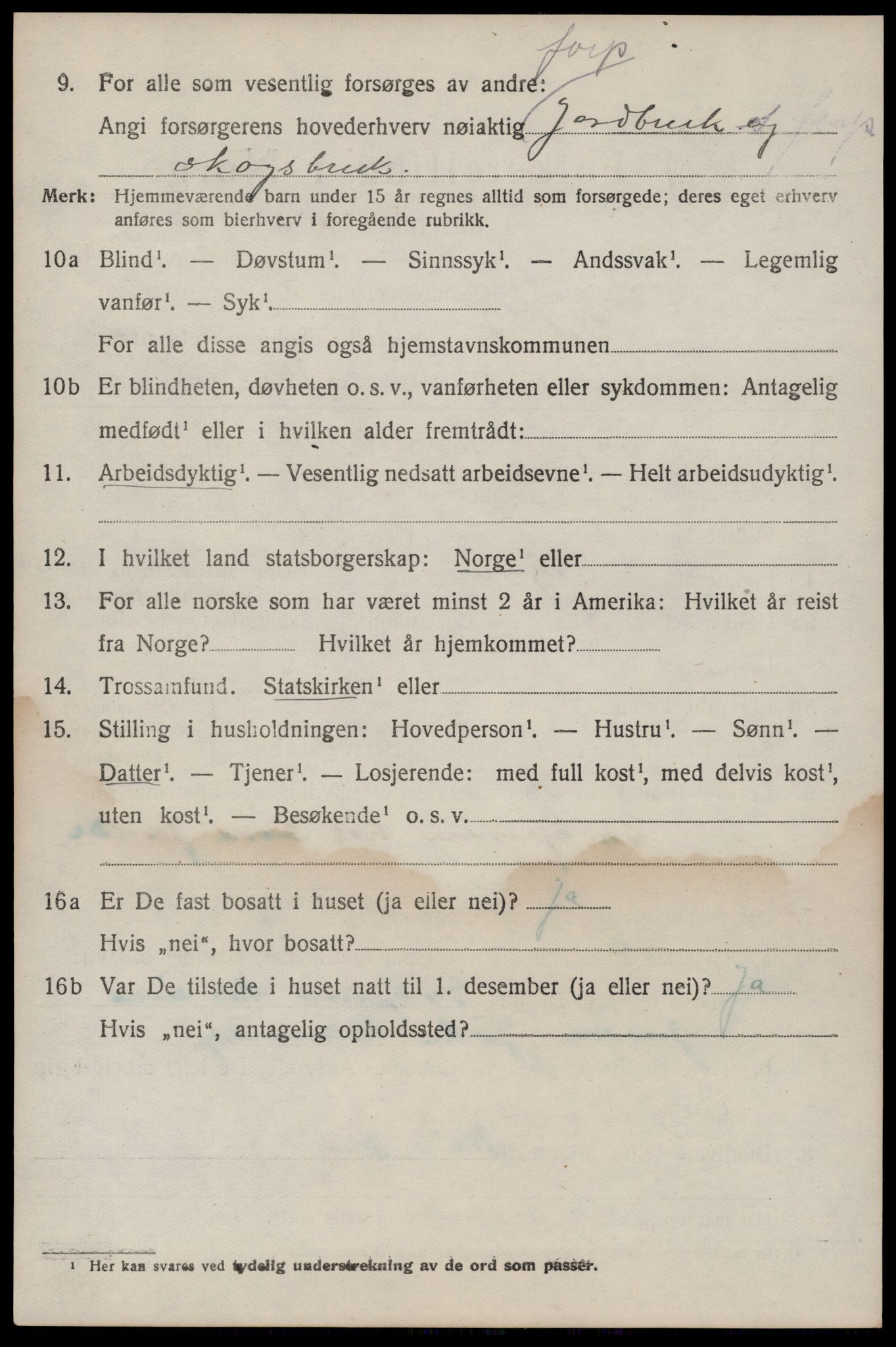 SAKO, Folketelling 1920 for 0828 Seljord herred, 1920, s. 2111