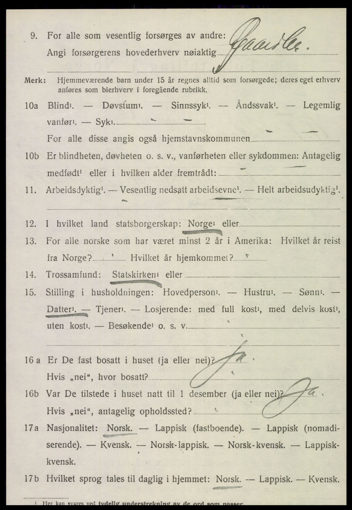 SAT, Folketelling 1920 for 1718 Leksvik herred, 1920, s. 2127