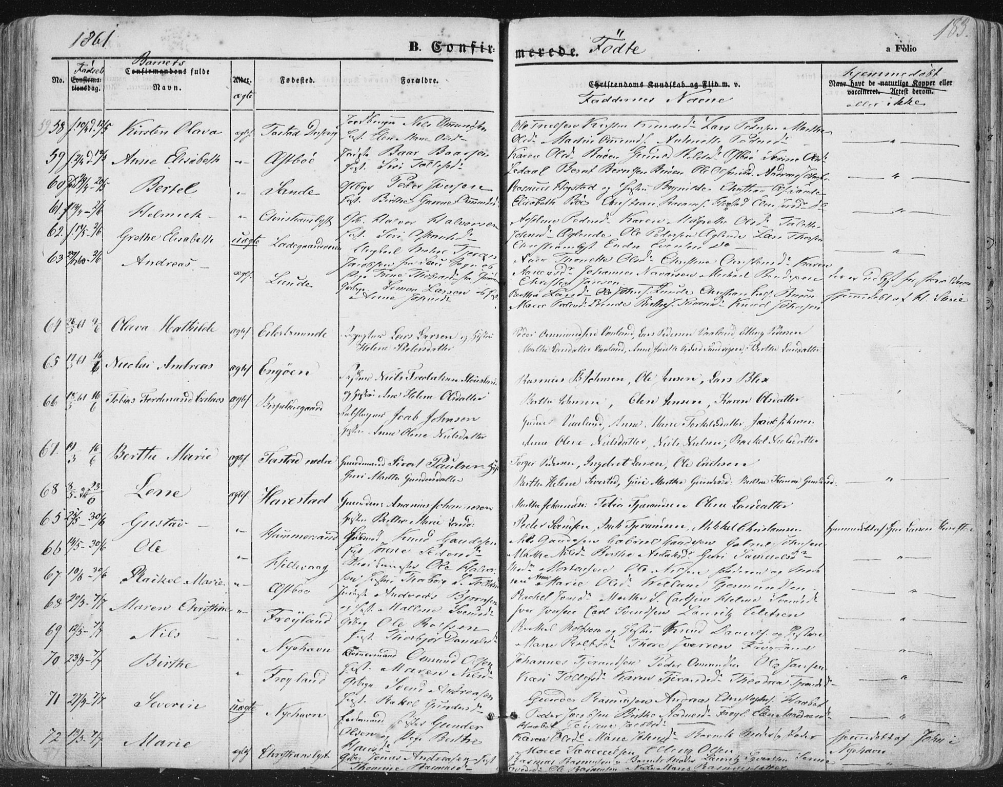 Hetland sokneprestkontor, AV/SAST-A-101826/30/30BA/L0002: Ministerialbok nr. A 2, 1849-1869, s. 183