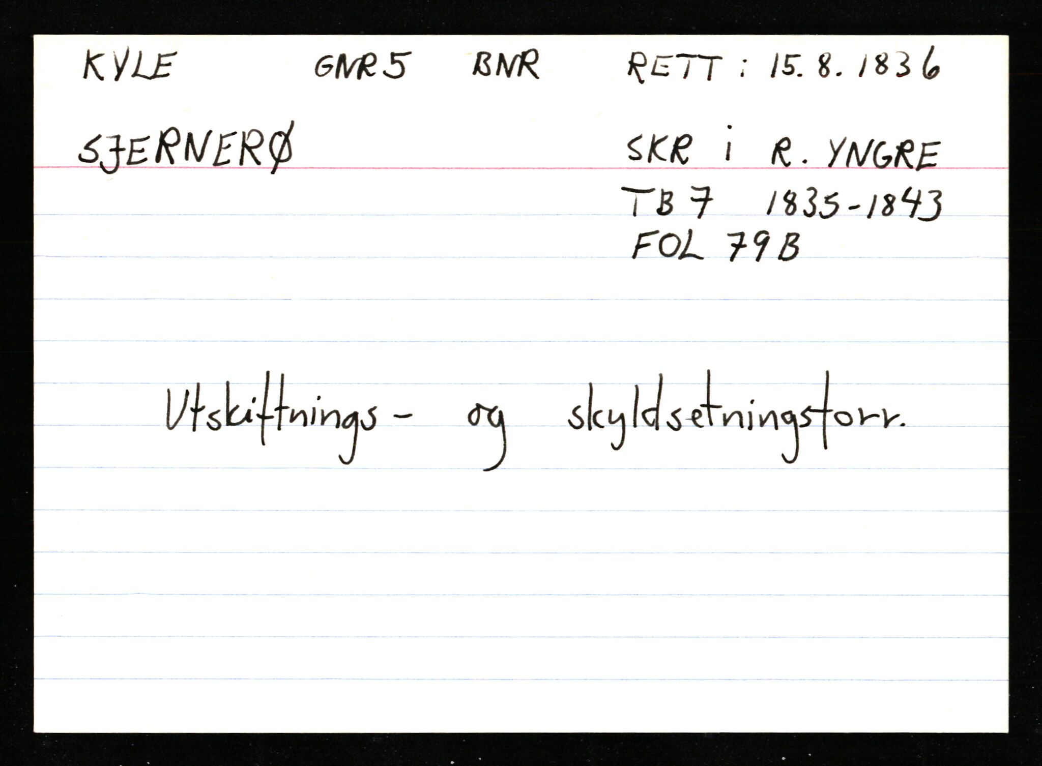 Statsarkivet i Stavanger, AV/SAST-A-101971/03/Y/Ym/L0033: Åstedskort sortert etter gårdsnavn: Kvelland - Lagestranden, 1600-1950, s. 400