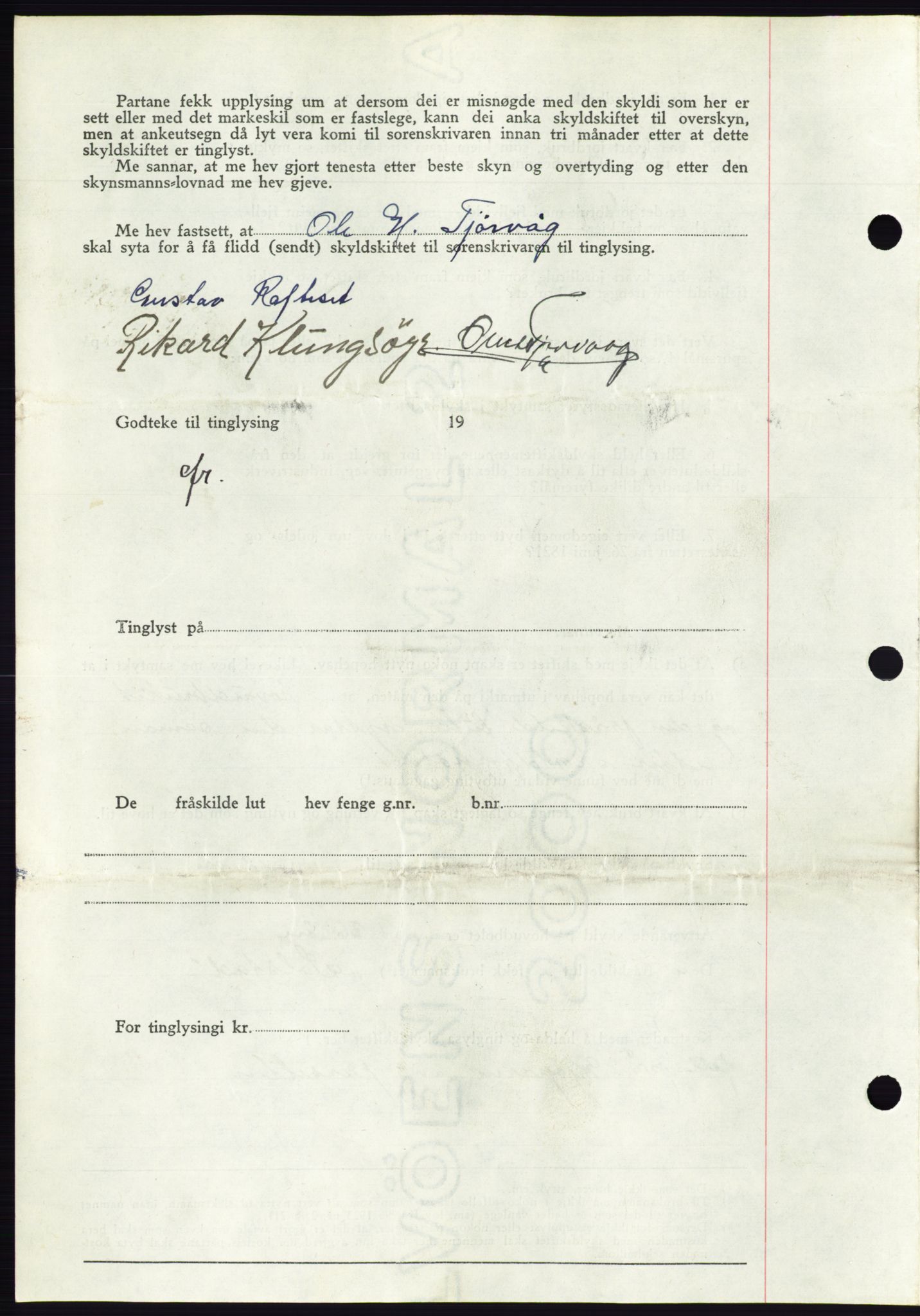 Søre Sunnmøre sorenskriveri, AV/SAT-A-4122/1/2/2C/L0076: Pantebok nr. 2A, 1943-1944, Dagboknr: 716/1944