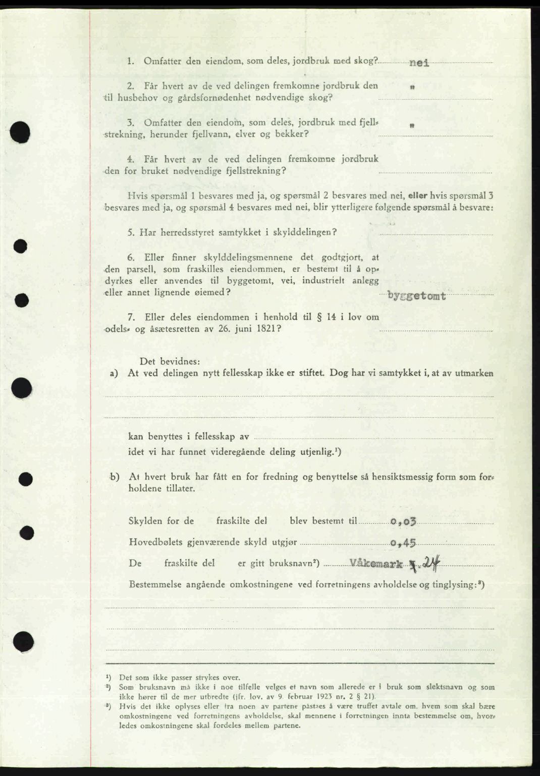 Idd og Marker sorenskriveri, AV/SAO-A-10283/G/Gb/Gbb/L0008: Pantebok nr. A8, 1946-1946, Dagboknr: 649/1946