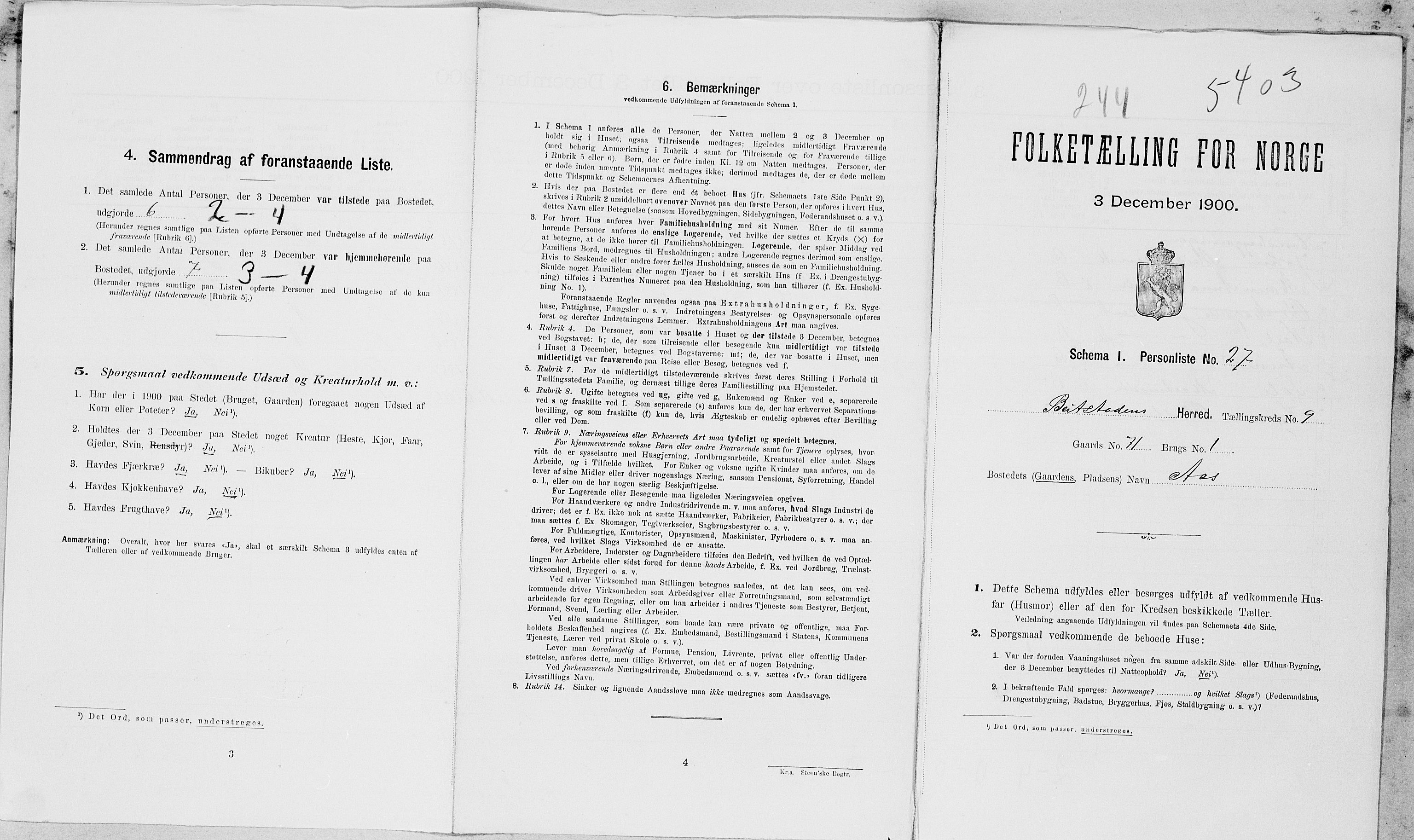 SAT, Folketelling 1900 for 1727 Beitstad herred, 1900, s. 80