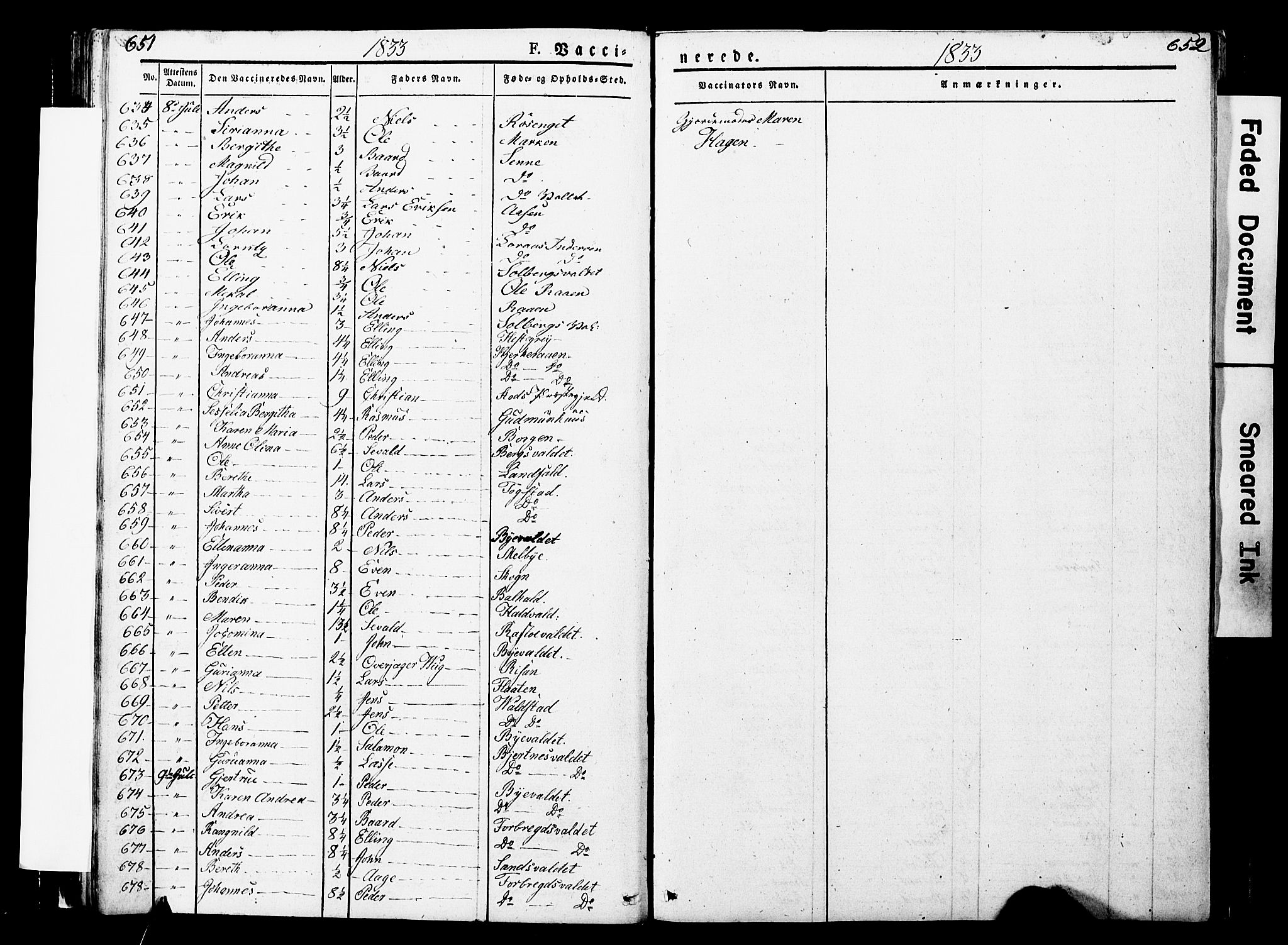 Ministerialprotokoller, klokkerbøker og fødselsregistre - Nord-Trøndelag, AV/SAT-A-1458/723/L0243: Ministerialbok nr. 723A12, 1822-1851, s. 651-652