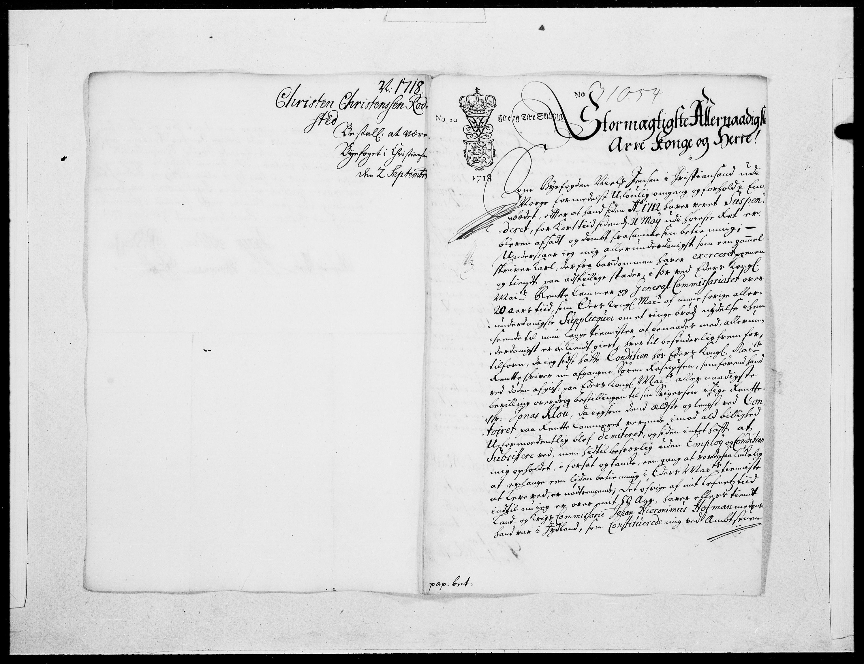 Danske Kanselli 1572-1799, RA/EA-3023/F/Fc/Fcc/Fcca/L0082: Norske innlegg 1572-1799, 1718, s. 439
