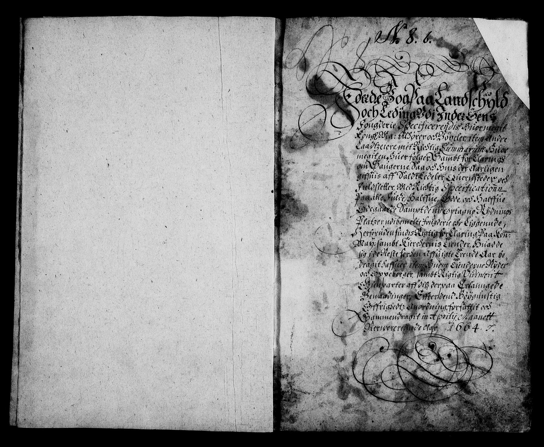 Rentekammeret inntil 1814, Realistisk ordnet avdeling, RA/EA-4070/N/Na/L0002/0007: [XI g]: Trondheims stifts jordebøker: / Inderøy fogderi, 1664
