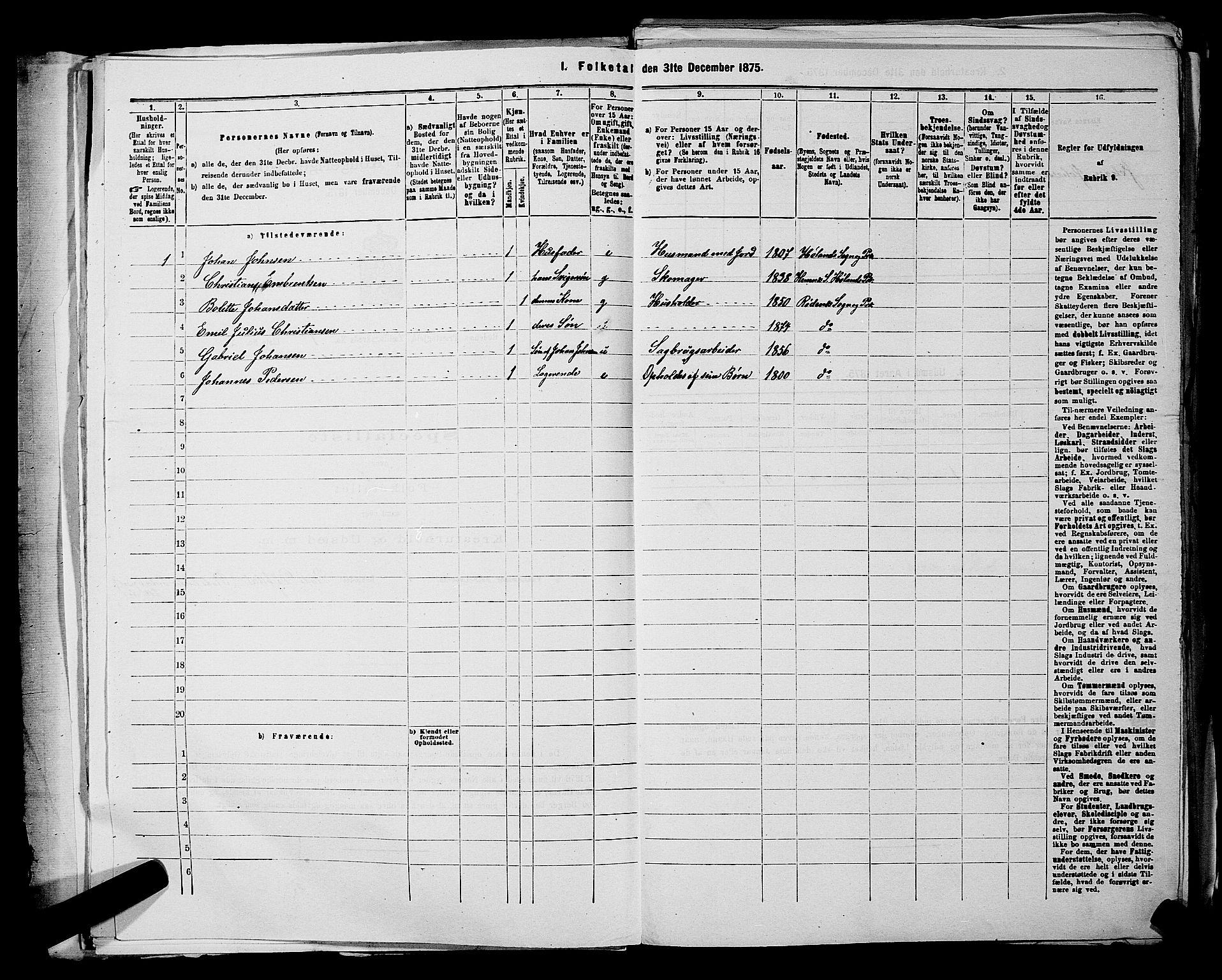 RA, Folketelling 1875 for 0120P Rødenes prestegjeld, 1875, s. 48