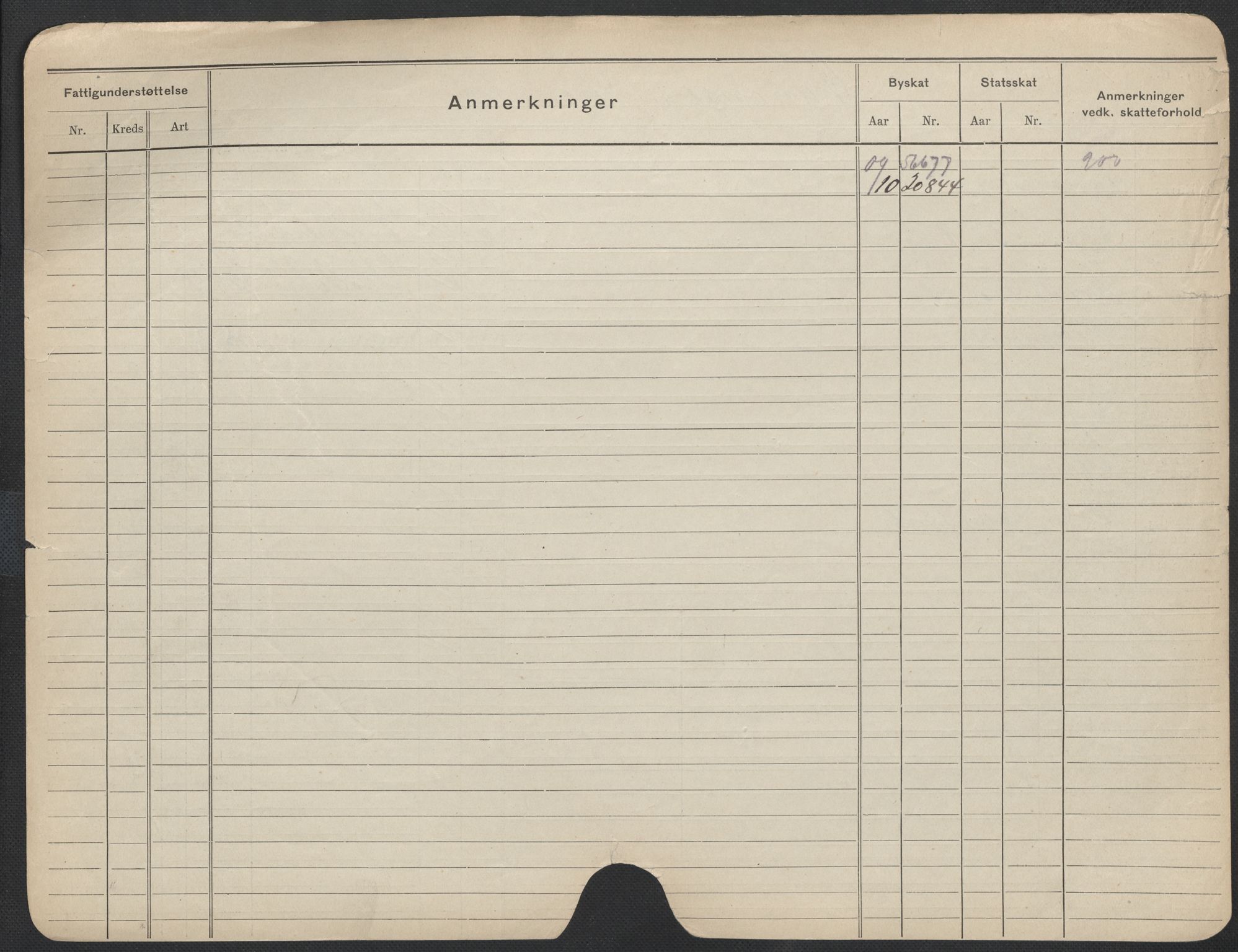 Oslo folkeregister, Registerkort, AV/SAO-A-11715/F/Fa/Fac/L0011: Menn, 1906-1914, s. 1174b