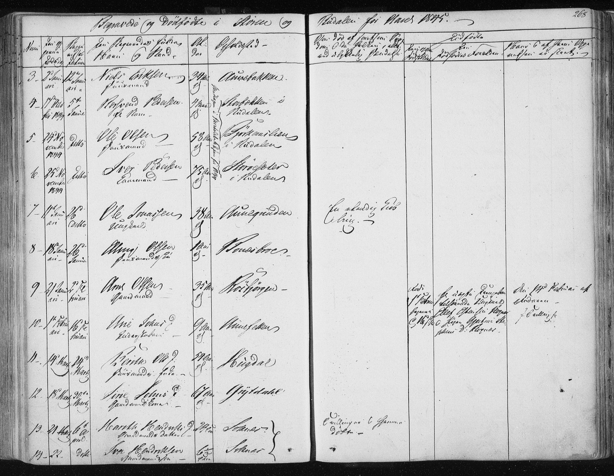 Ministerialprotokoller, klokkerbøker og fødselsregistre - Sør-Trøndelag, SAT/A-1456/687/L0997: Ministerialbok nr. 687A05 /1, 1843-1848, s. 268