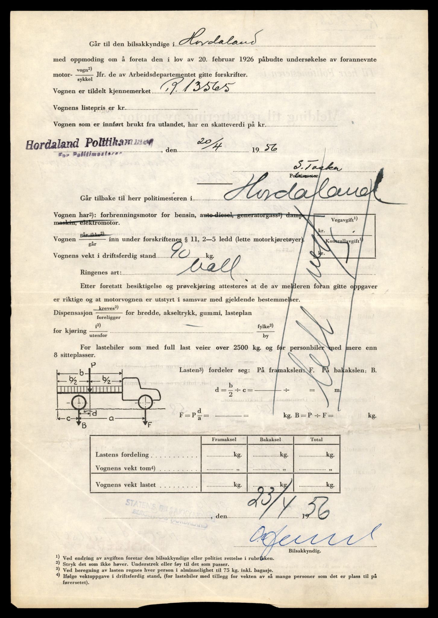 Møre og Romsdal vegkontor - Ålesund trafikkstasjon, AV/SAT-A-4099/F/Fe/L0042: Registreringskort for kjøretøy T 13906 - T 14079, 1927-1998, s. 665