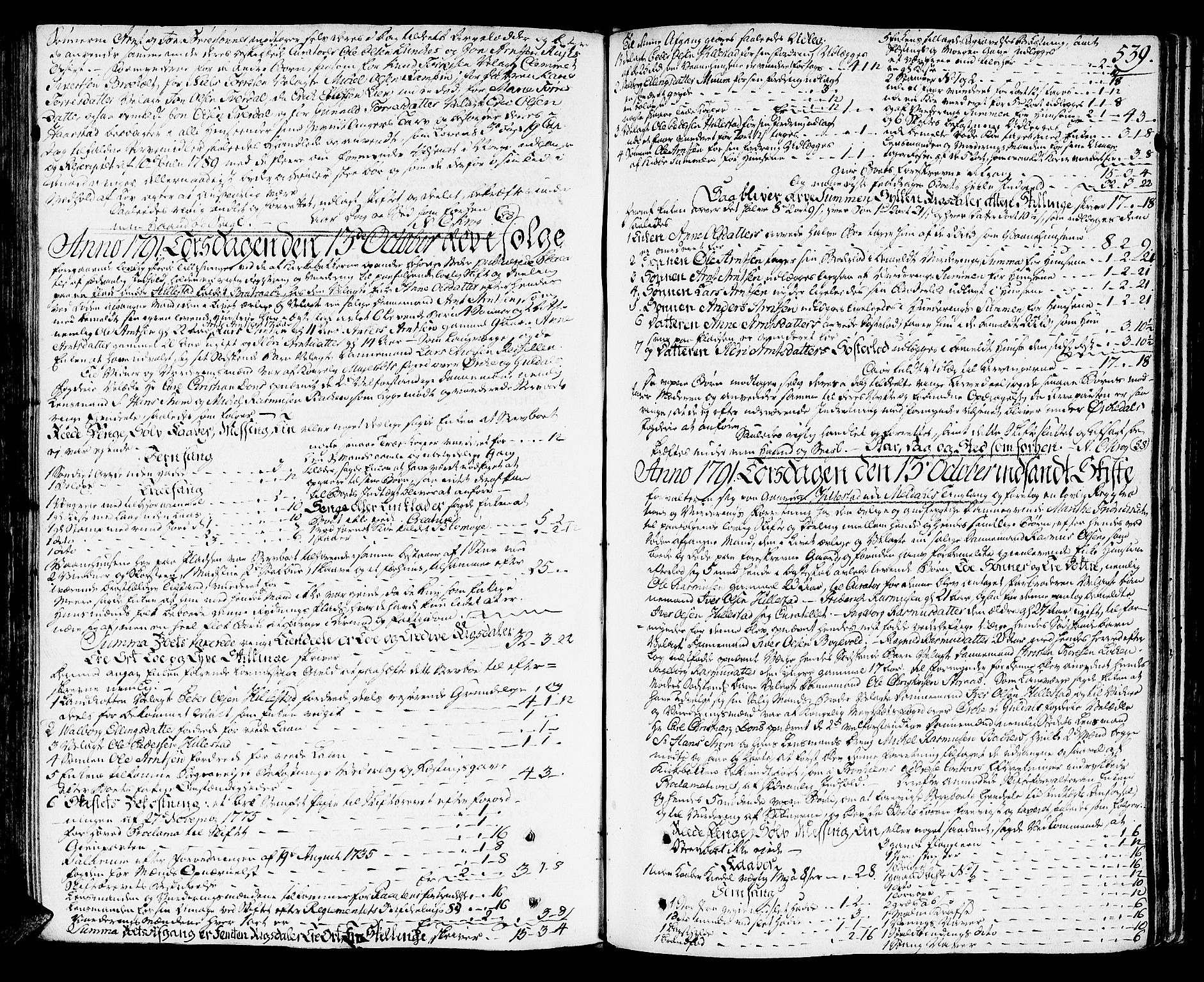 Orkdal sorenskriveri, AV/SAT-A-4169/1/3/3Aa/L0008: Skifteprotokoller, 1782-1796, s. 538b-539a