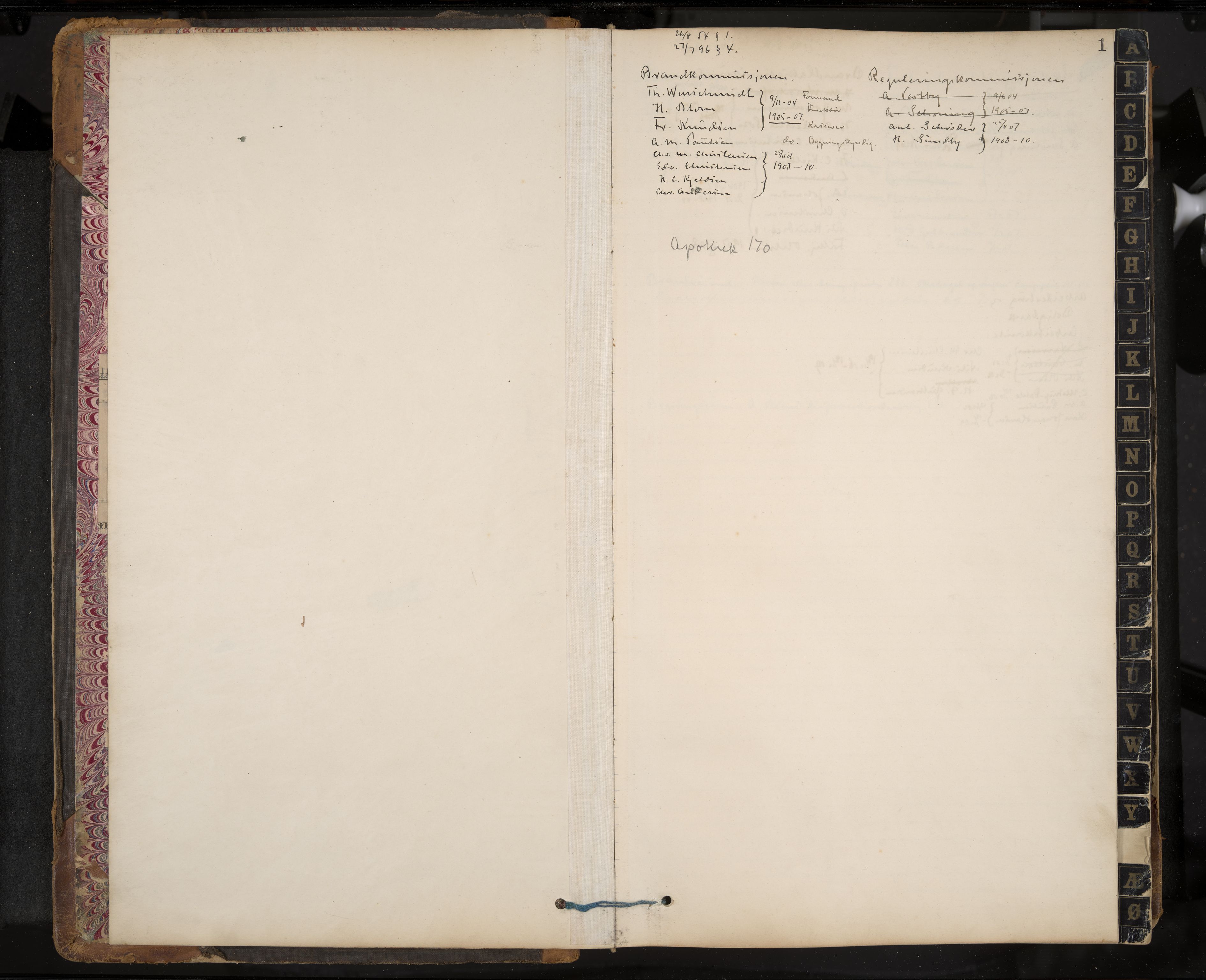 Stavern formannskap og sentraladministrasjon, IKAK/0708021/A/Aa/L0004: Møtebok med register, 1891-1905, s. 1