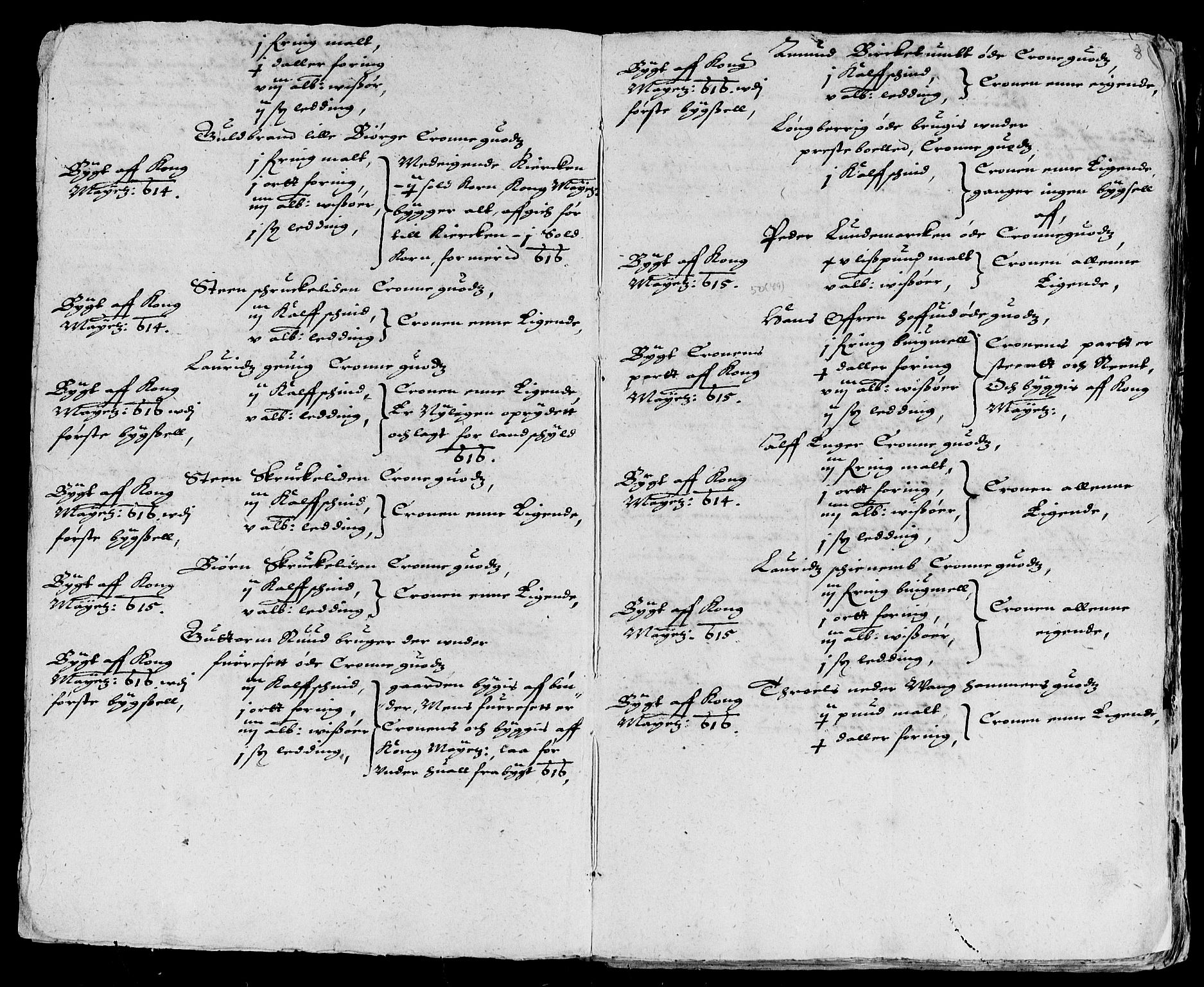 Rentekammeret inntil 1814, Reviderte regnskaper, Lensregnskaper, RA/EA-5023/R/Rb/Rba/L0040: Akershus len, 1616-1617