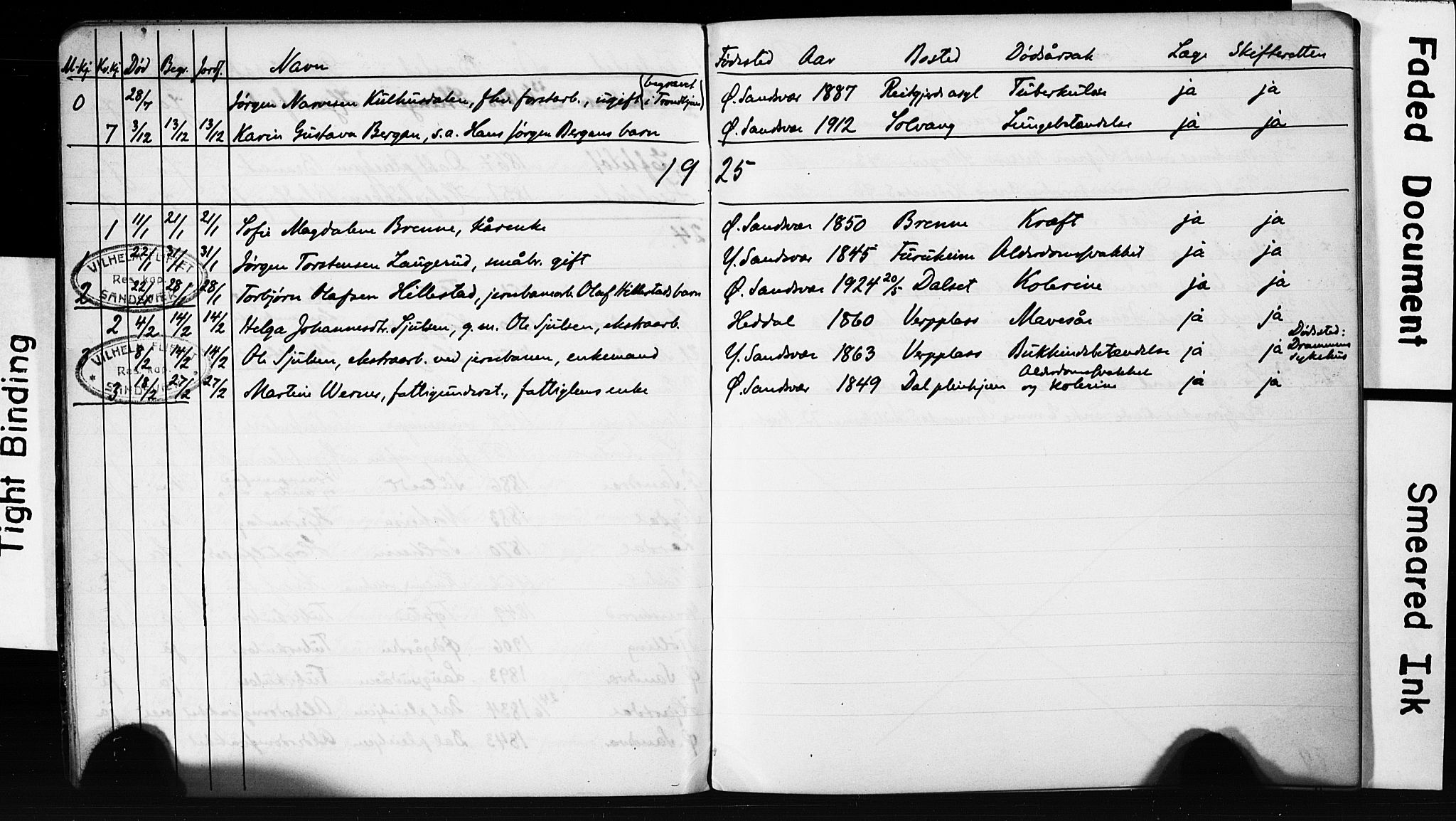 Sandsvær kirkebøker, AV/SAKO-A-244/G/Gd/L0004b: Klokkerbok nr. IV 4B, 1918-1925, s. 84