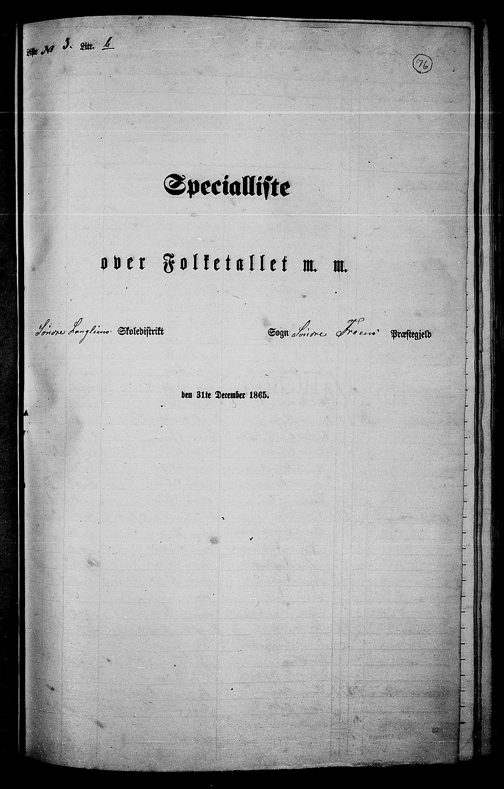 RA, Folketelling 1865 for 0519P Sør-Fron prestegjeld, 1865, s. 63