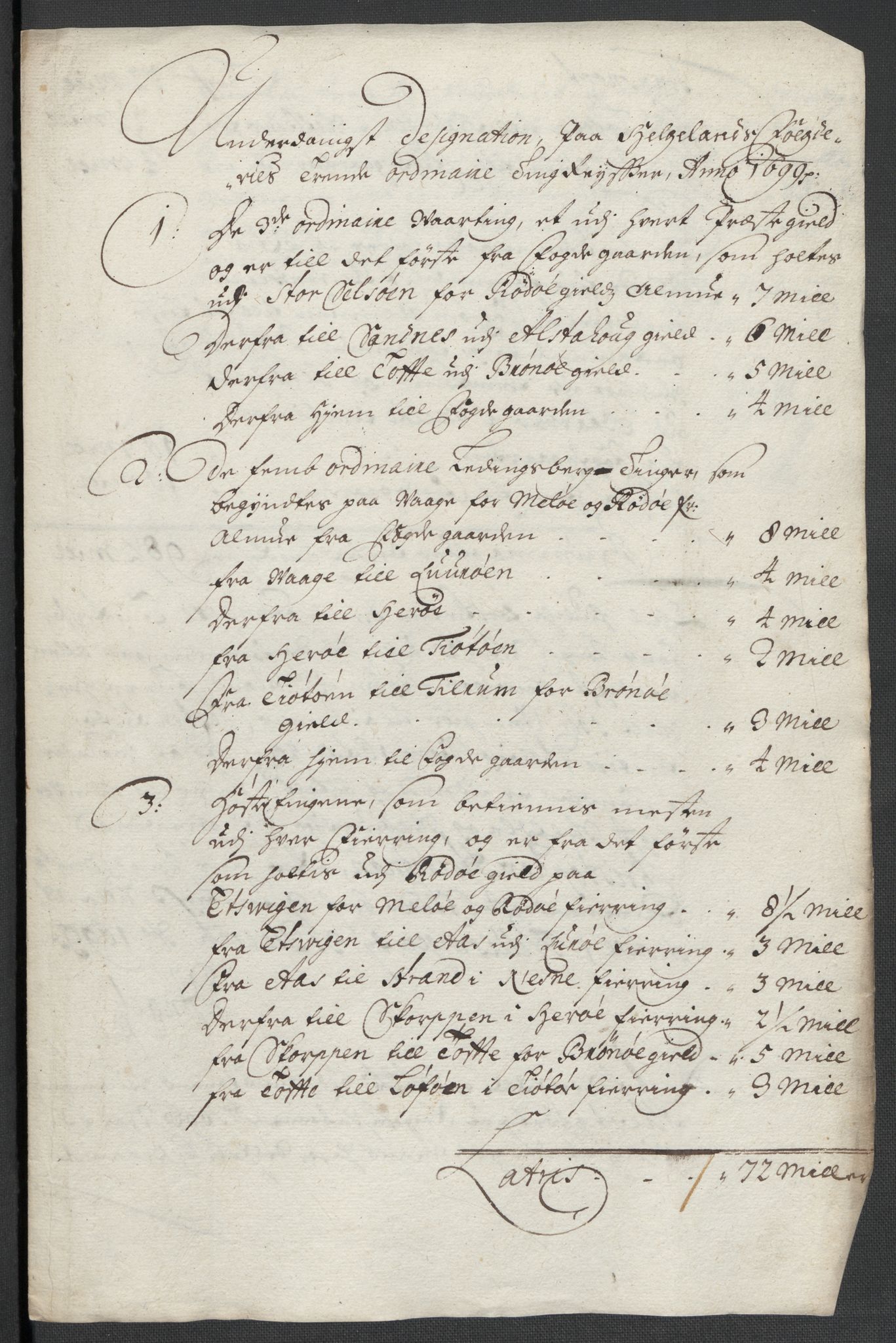 Rentekammeret inntil 1814, Reviderte regnskaper, Fogderegnskap, RA/EA-4092/R65/L4507: Fogderegnskap Helgeland, 1699-1701, s. 119