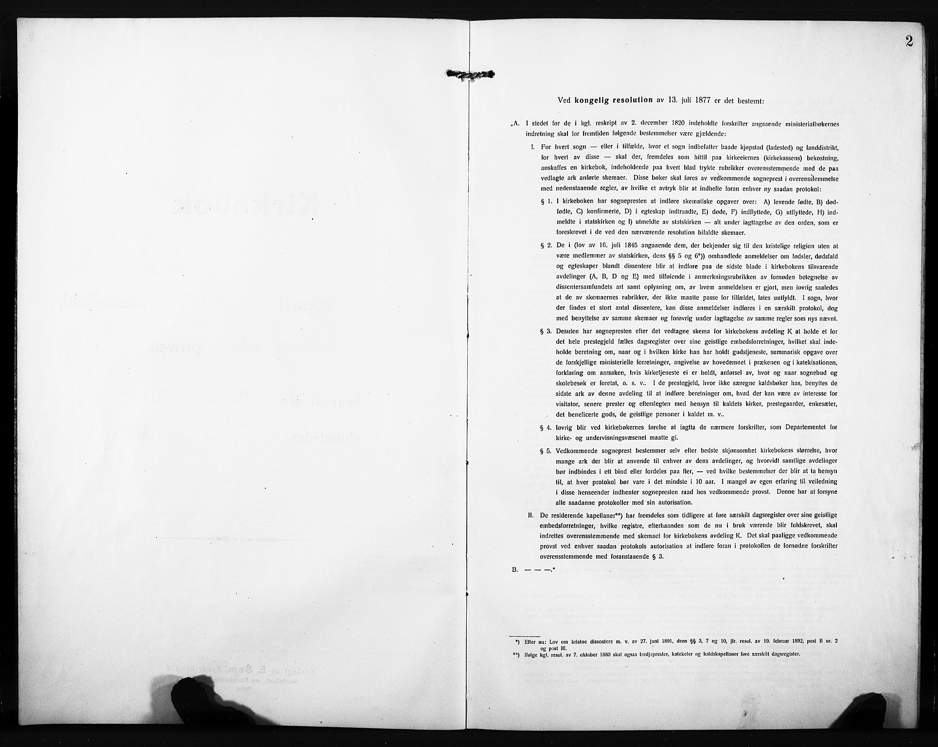 Søndre Land prestekontor, SAH/PREST-122/L/L0007: Klokkerbok nr. 7, 1915-1932, s. 2
