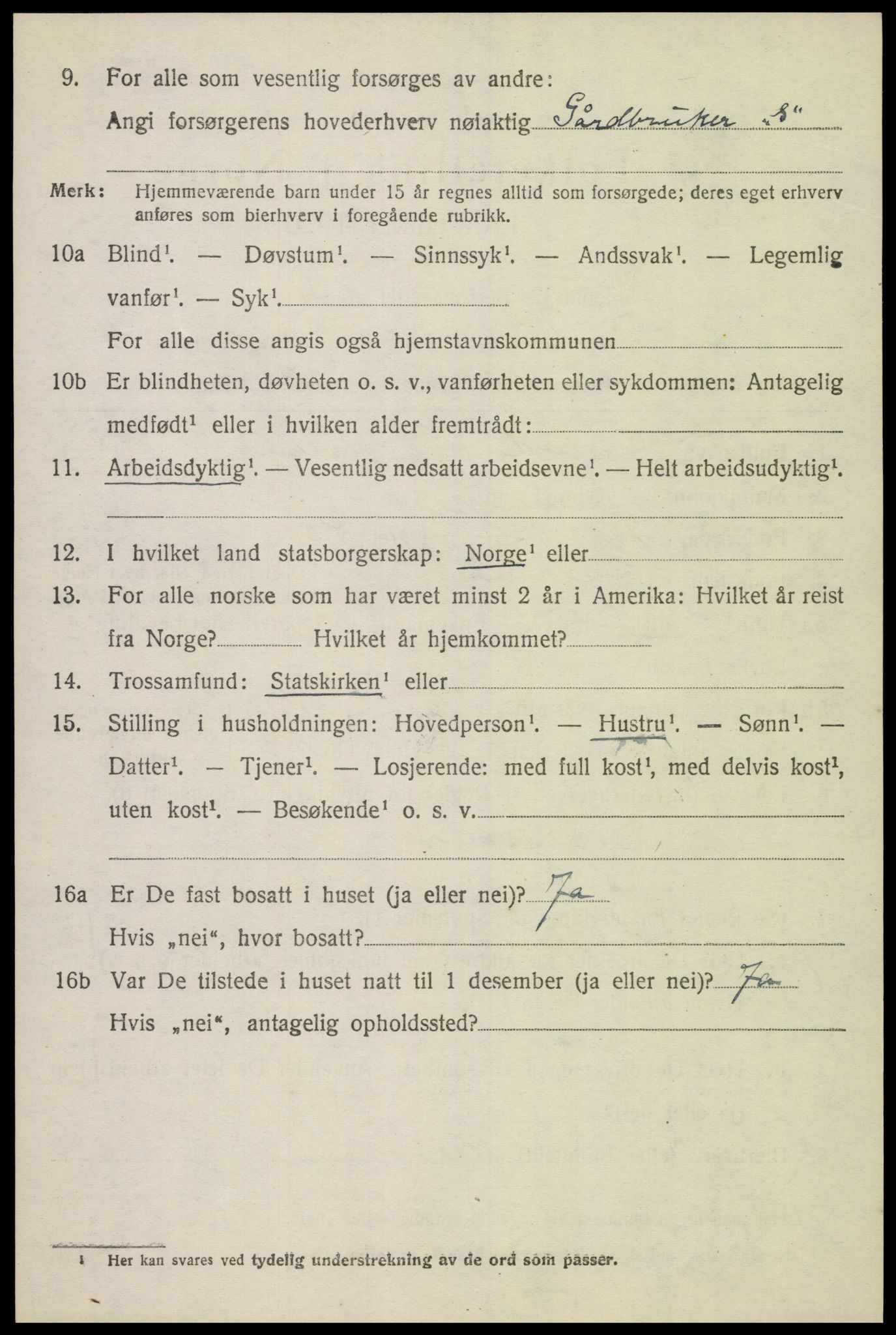 SAK, Folketelling 1920 for 1023 Finsland herred, 1920, s. 1787