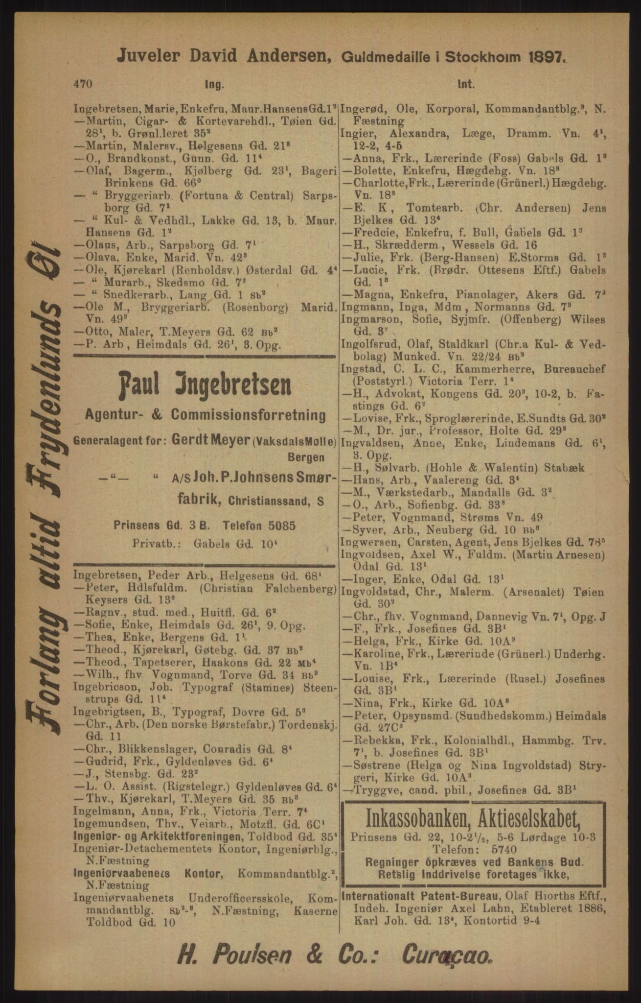 Kristiania/Oslo adressebok, PUBL/-, 1905, s. 470