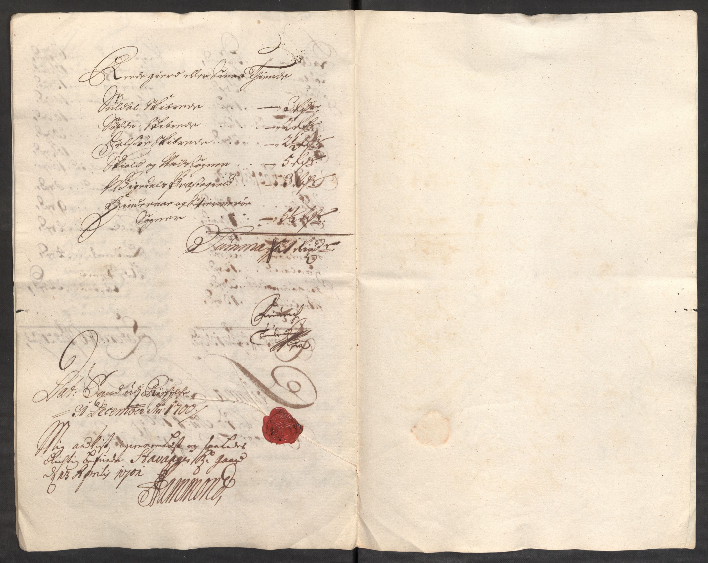 Rentekammeret inntil 1814, Reviderte regnskaper, Fogderegnskap, RA/EA-4092/R47/L2858: Fogderegnskap Ryfylke, 1697-1700, s. 348