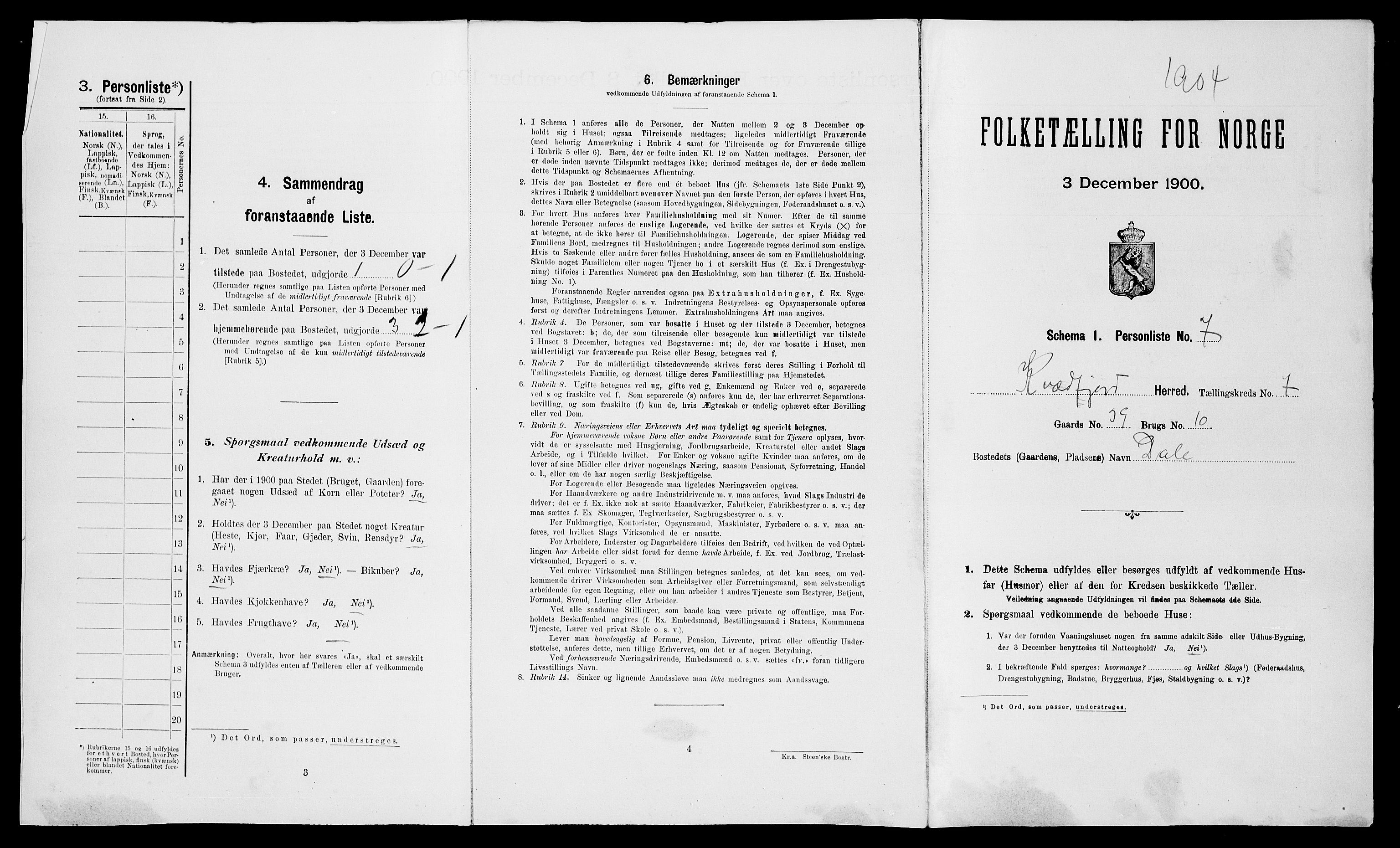 SATØ, Folketelling 1900 for 1911 Kvæfjord herred, 1900, s. 879
