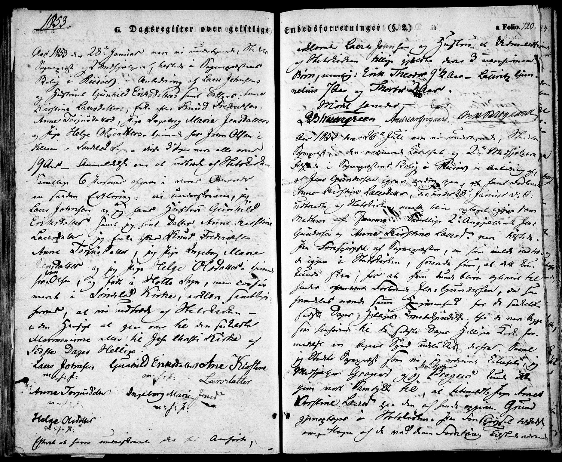Risør sokneprestkontor, SAK/1111-0035/F/Fa/L0003: Ministerialbok nr. A 3, 1838-1864, s. 720