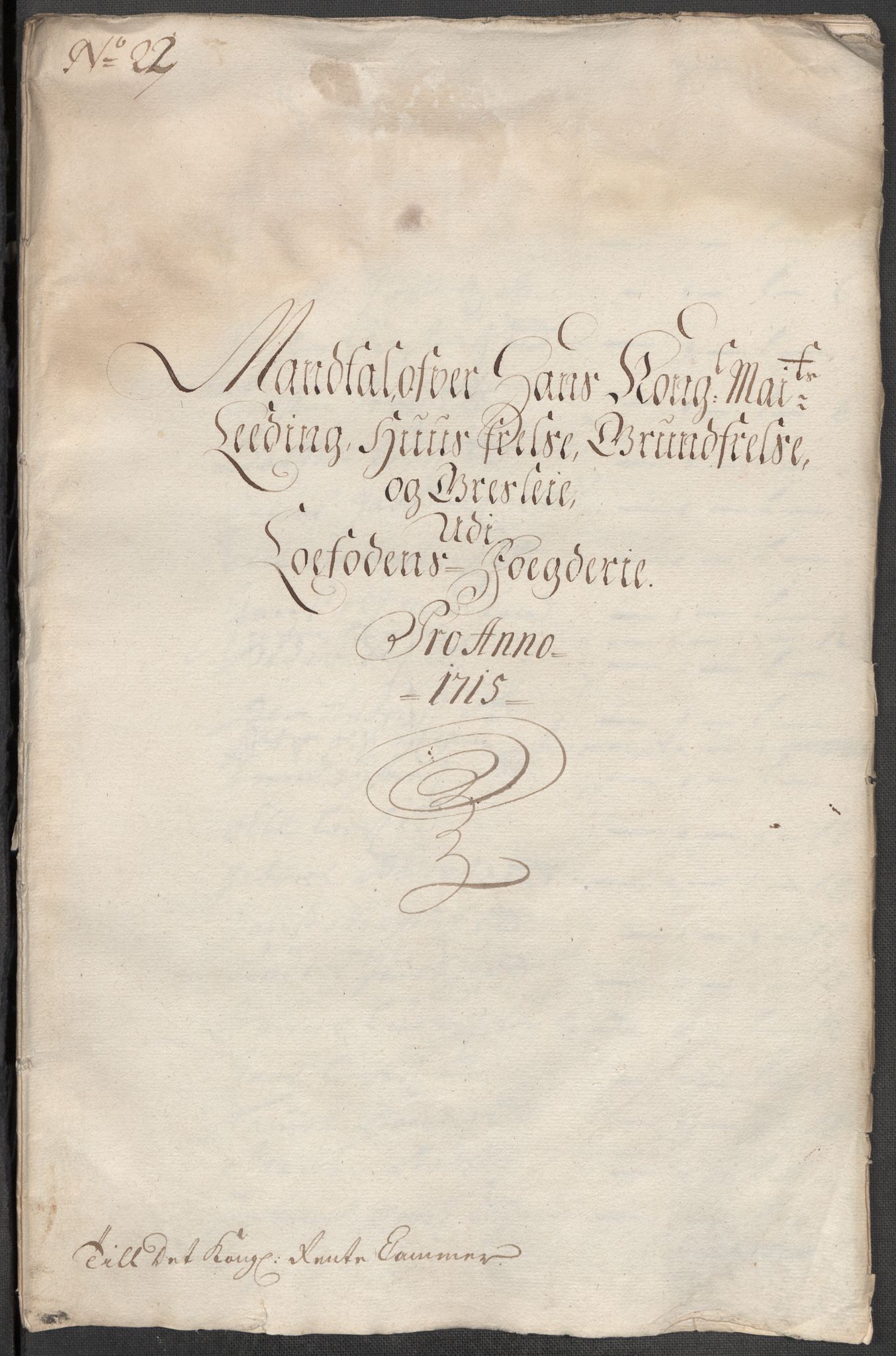 Rentekammeret inntil 1814, Reviderte regnskaper, Fogderegnskap, AV/RA-EA-4092/R67/L4681: Fogderegnskap Vesterålen, Andenes og Lofoten, 1715, s. 145