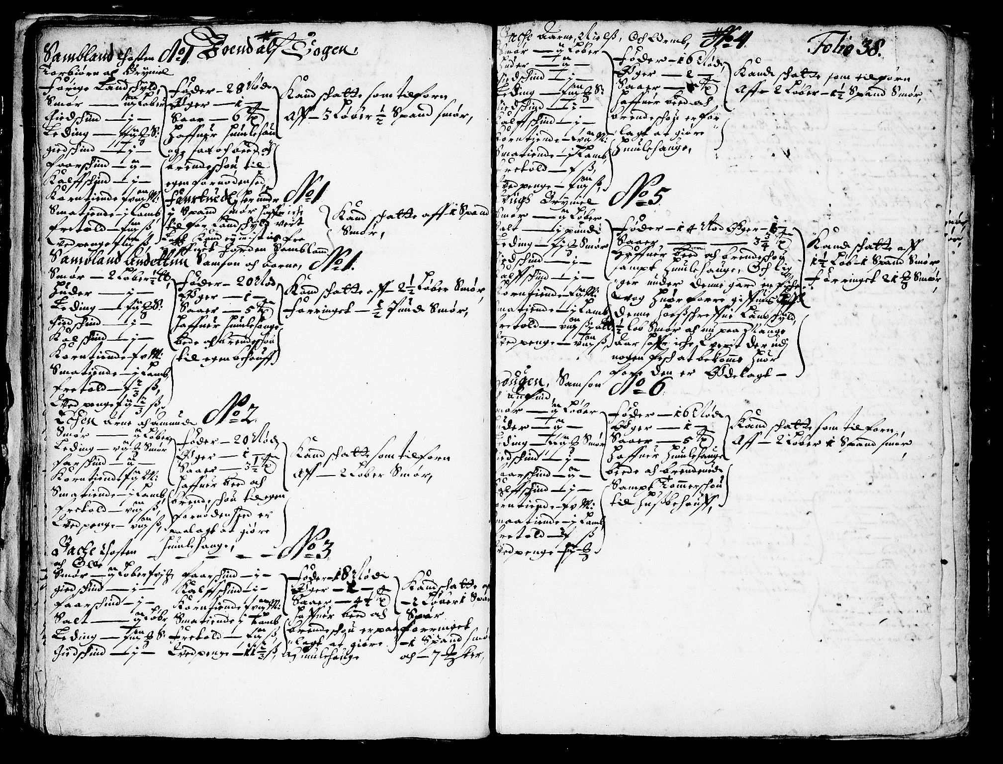 Rentekammeret inntil 1814, Realistisk ordnet avdeling, AV/RA-EA-4070/N/Nb/Nba/L0037: Hardanger fogderi, 1667, s. 37b-38a