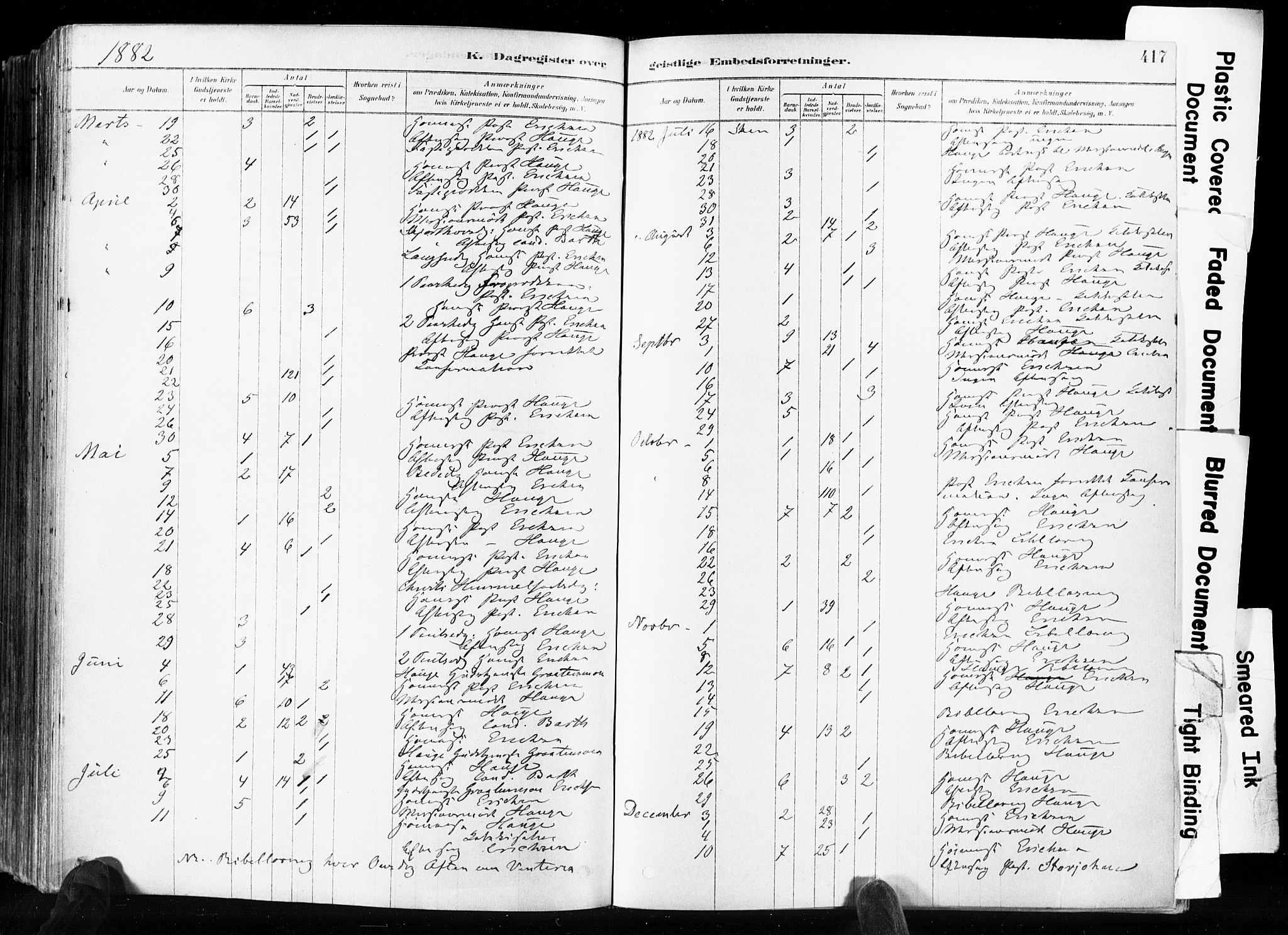 Skien kirkebøker, AV/SAKO-A-302/F/Fa/L0009: Ministerialbok nr. 9, 1878-1890, s. 417