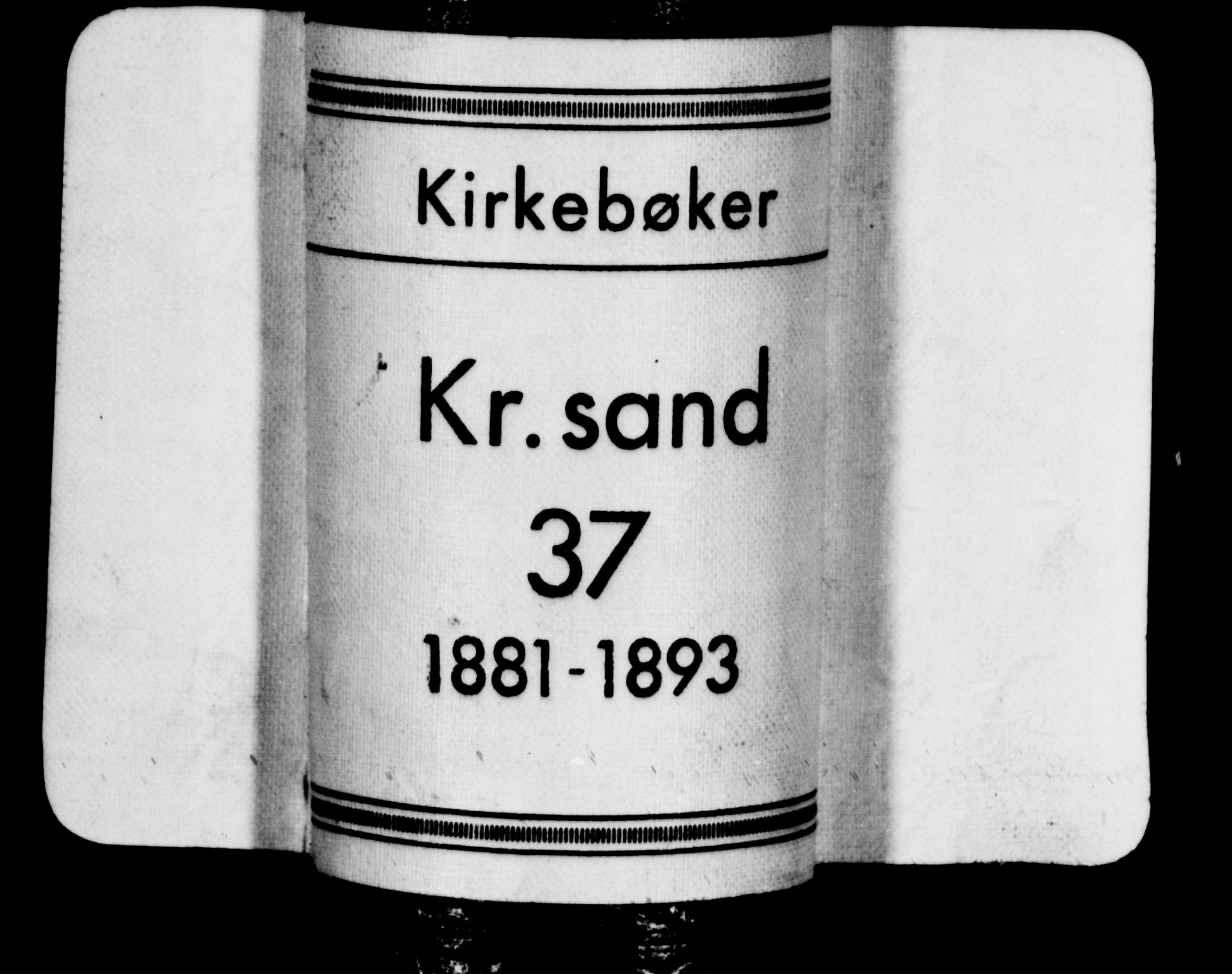 Kristiansand domprosti, SAK/1112-0006/F/Fb/L0016: Klokkerbok nr. B 16, 1881-1893