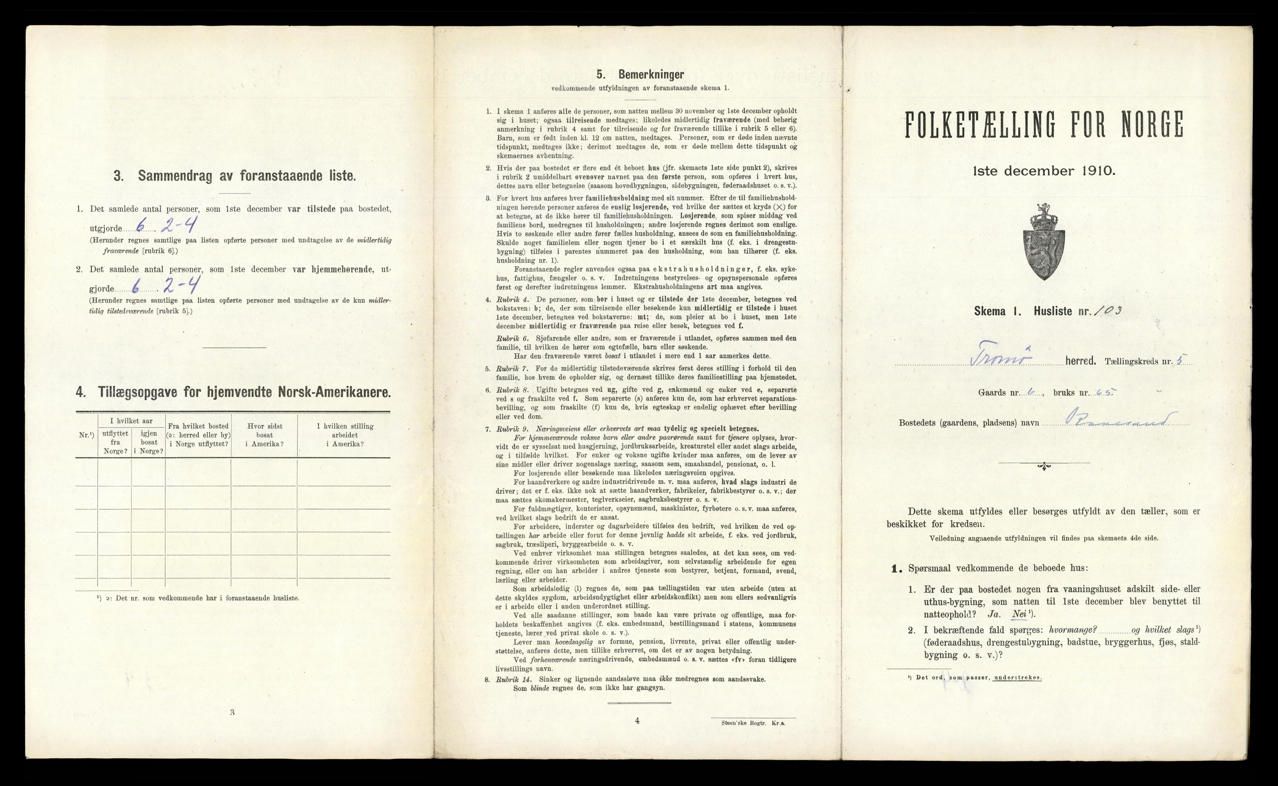 RA, Folketelling 1910 for 0921 Tromøy herred, 1910, s. 822