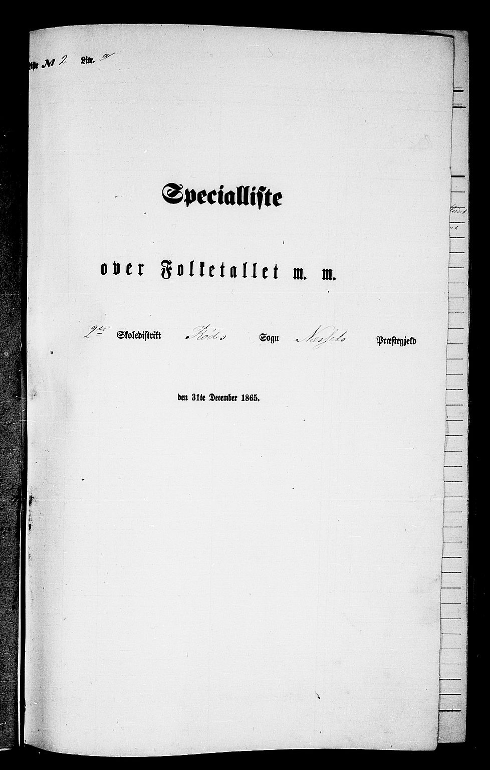 RA, Folketelling 1865 for 1543P Nesset prestegjeld, 1865, s. 32